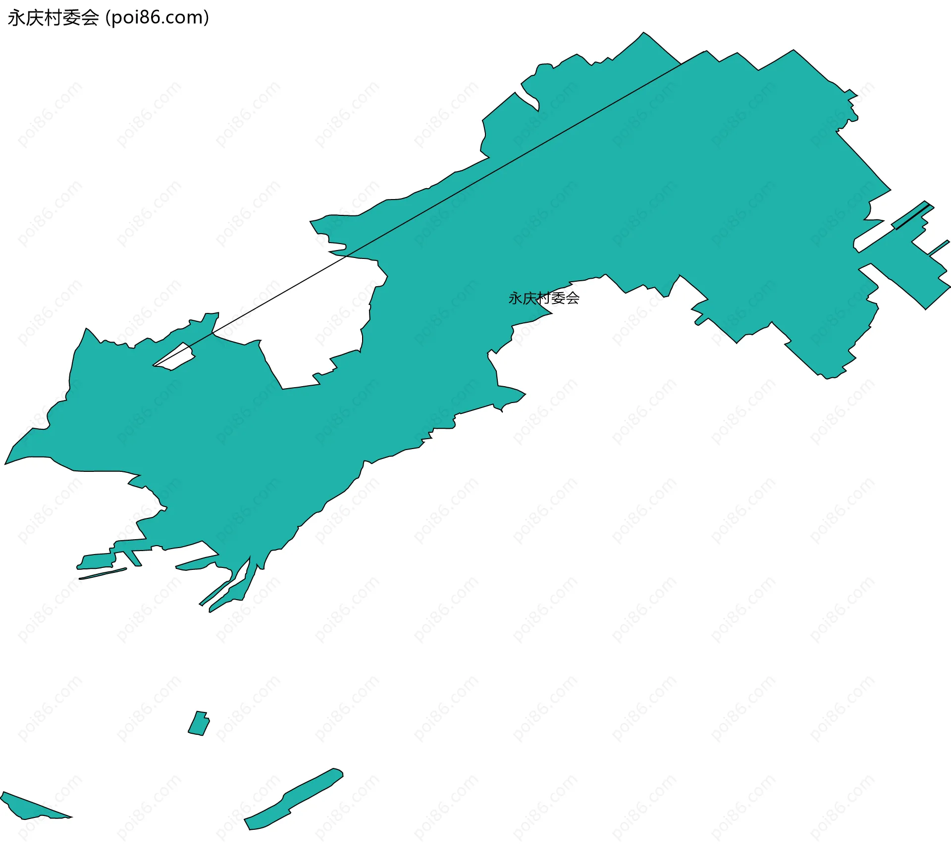 永庆村委会边界地图