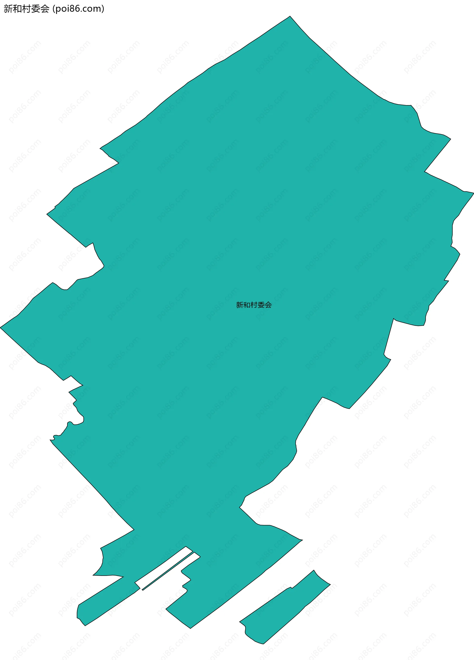 新和村委会边界地图
