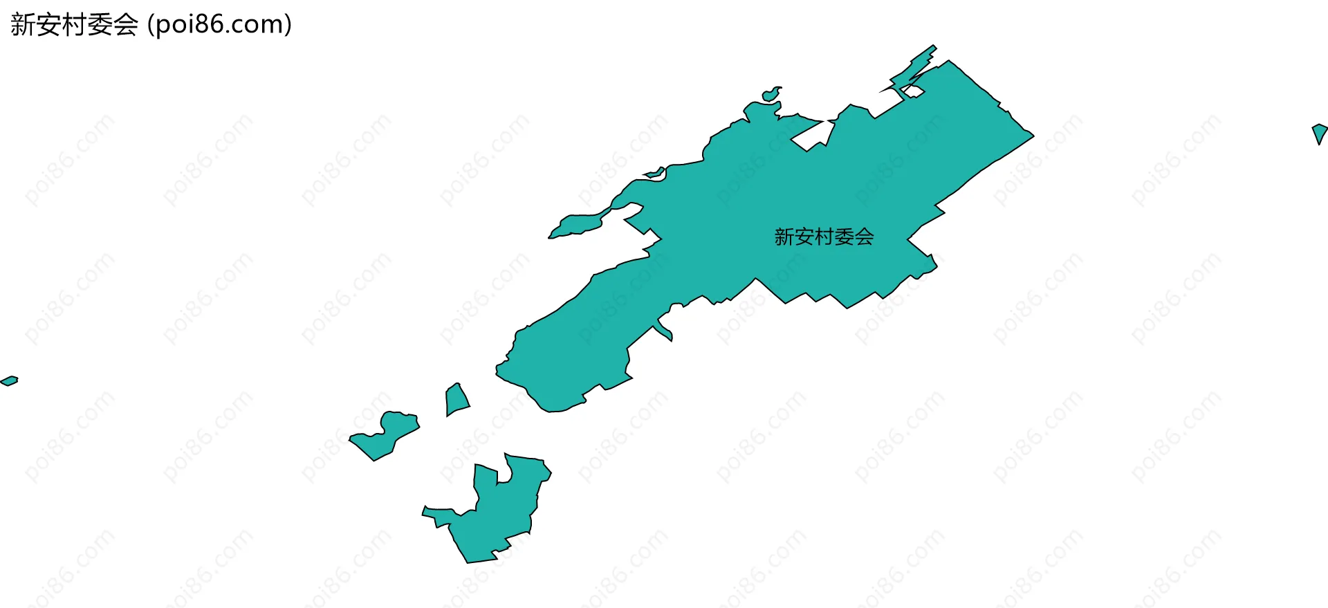 新安村委会边界地图