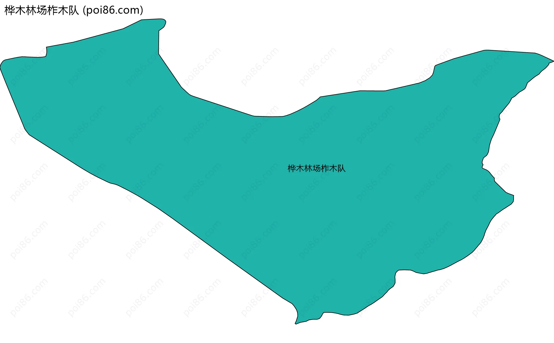 桦木林场柞木队边界地图