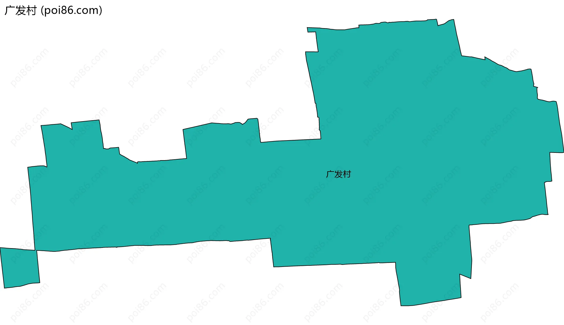 广发村边界地图