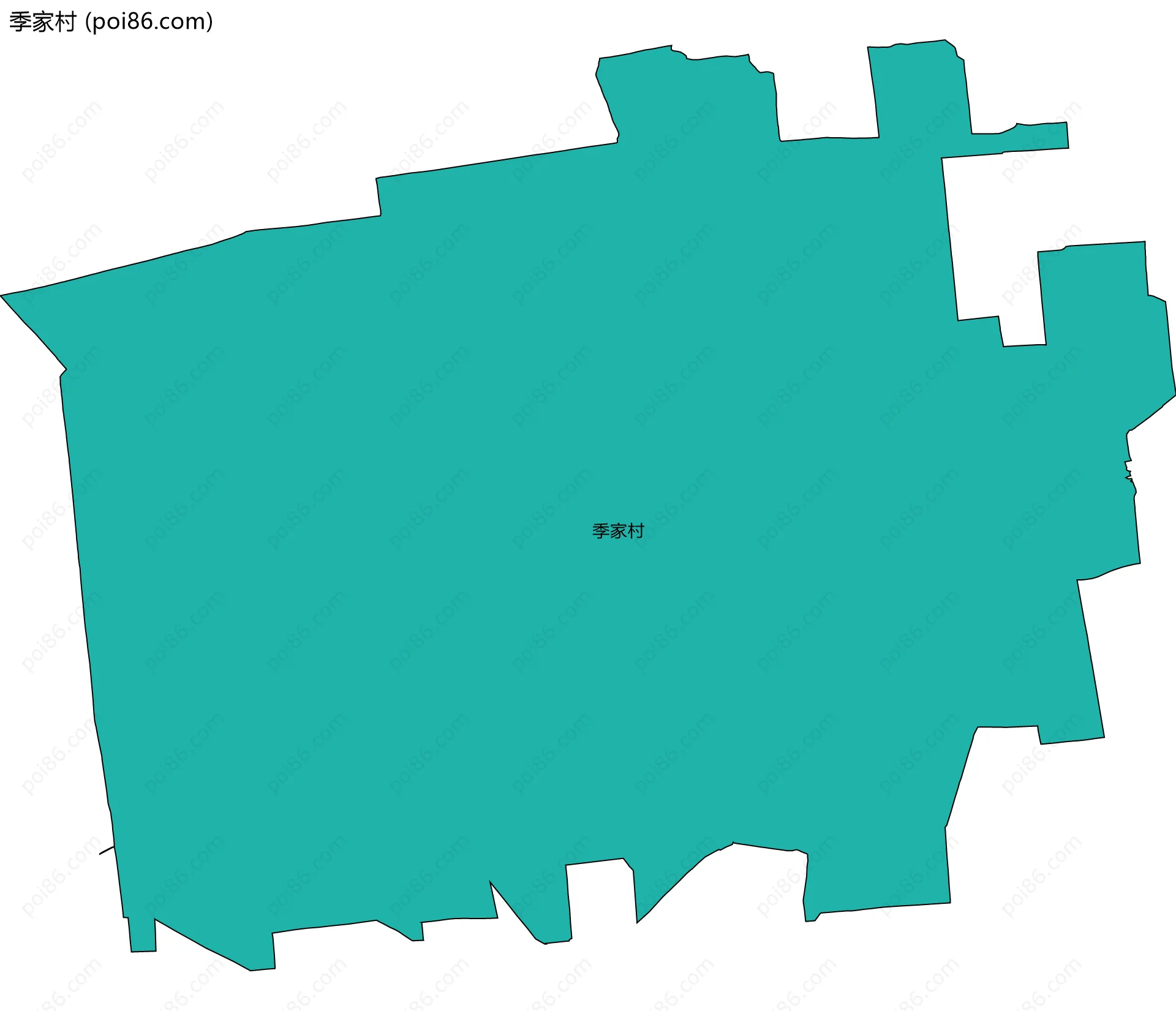 季家村边界地图