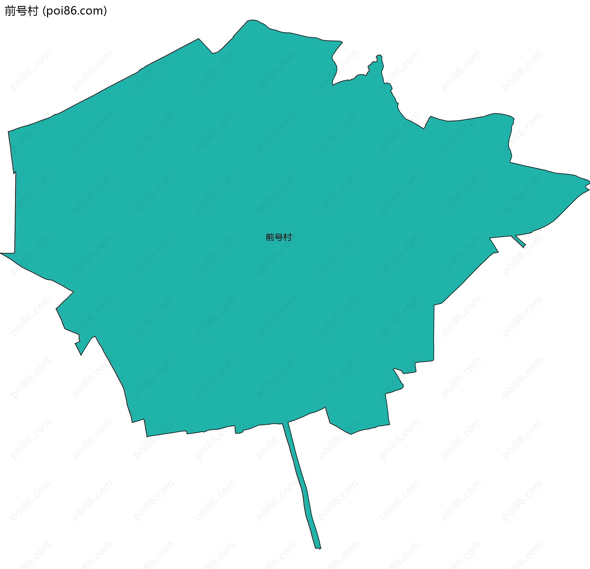 前号村边界地图