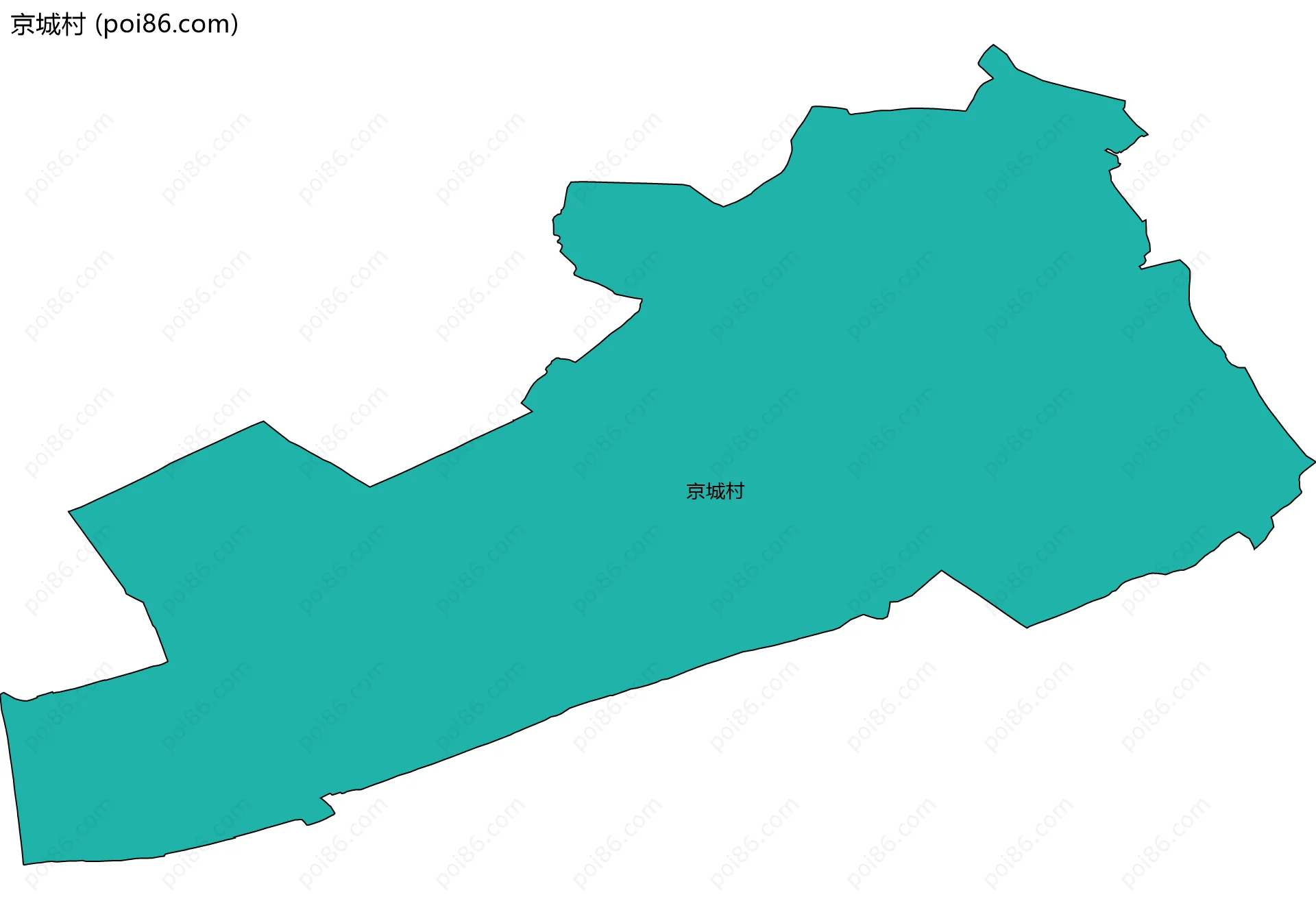 京城村边界地图
