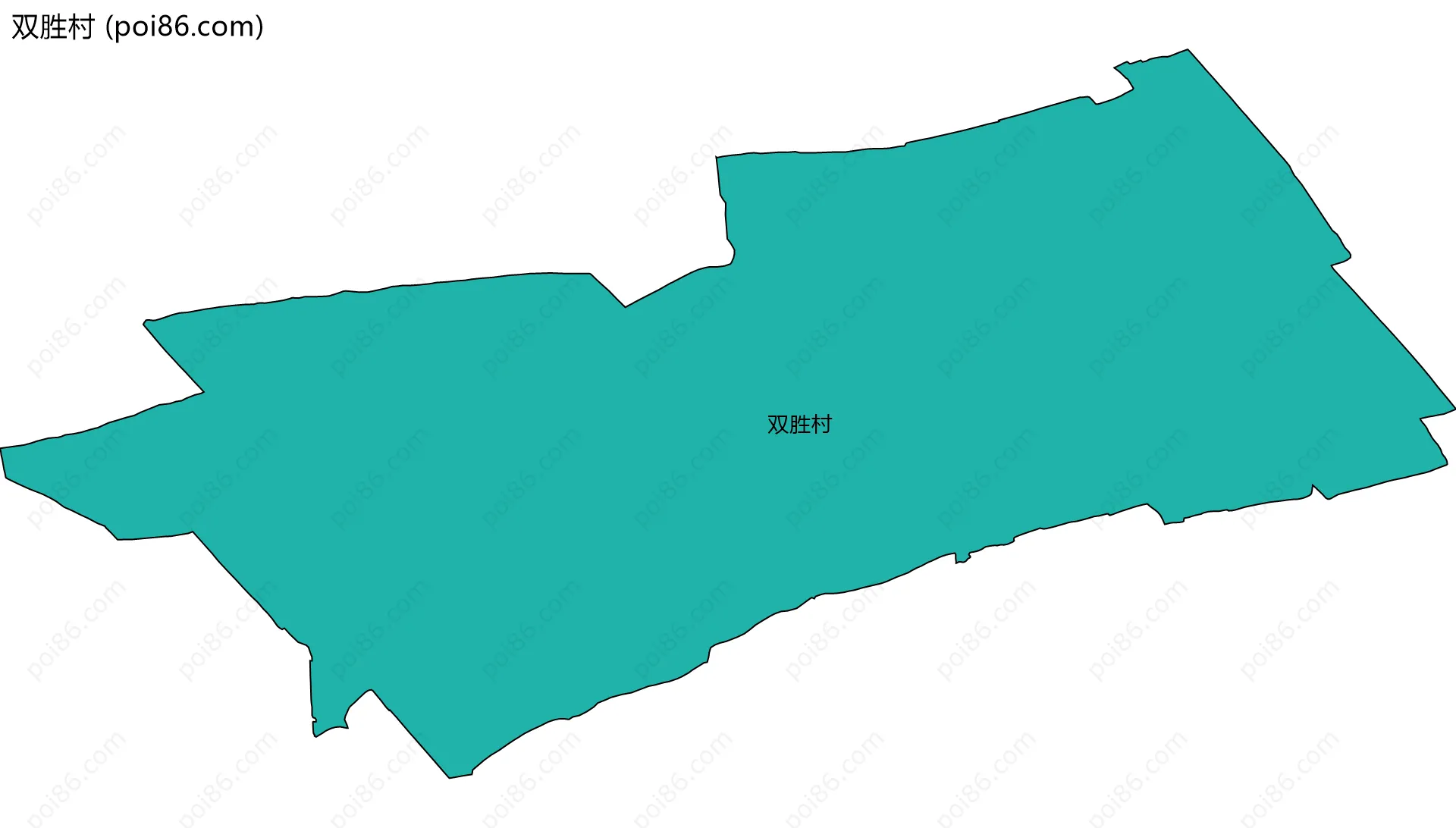 双胜村边界地图