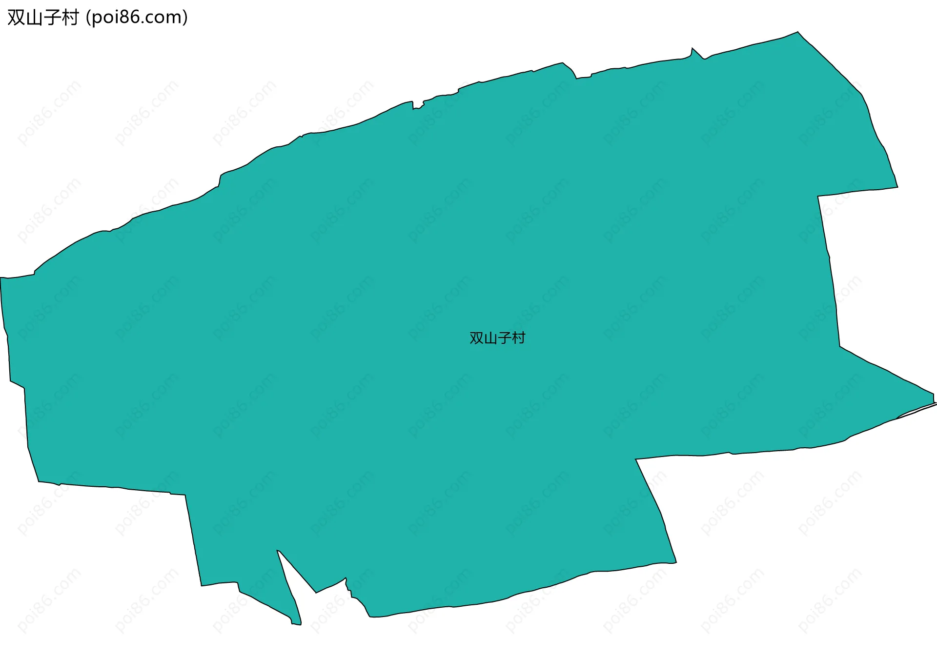 双山子村边界地图