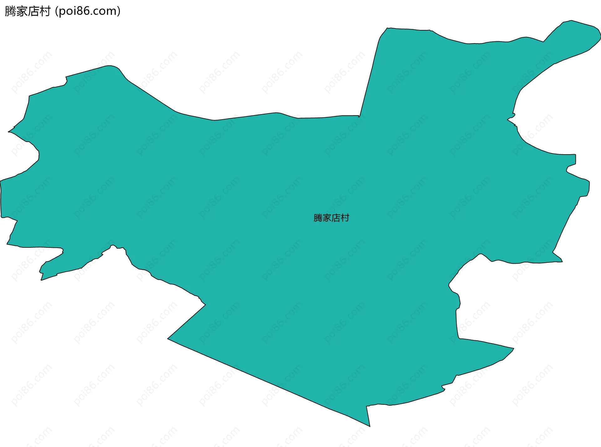 腾家店村边界地图