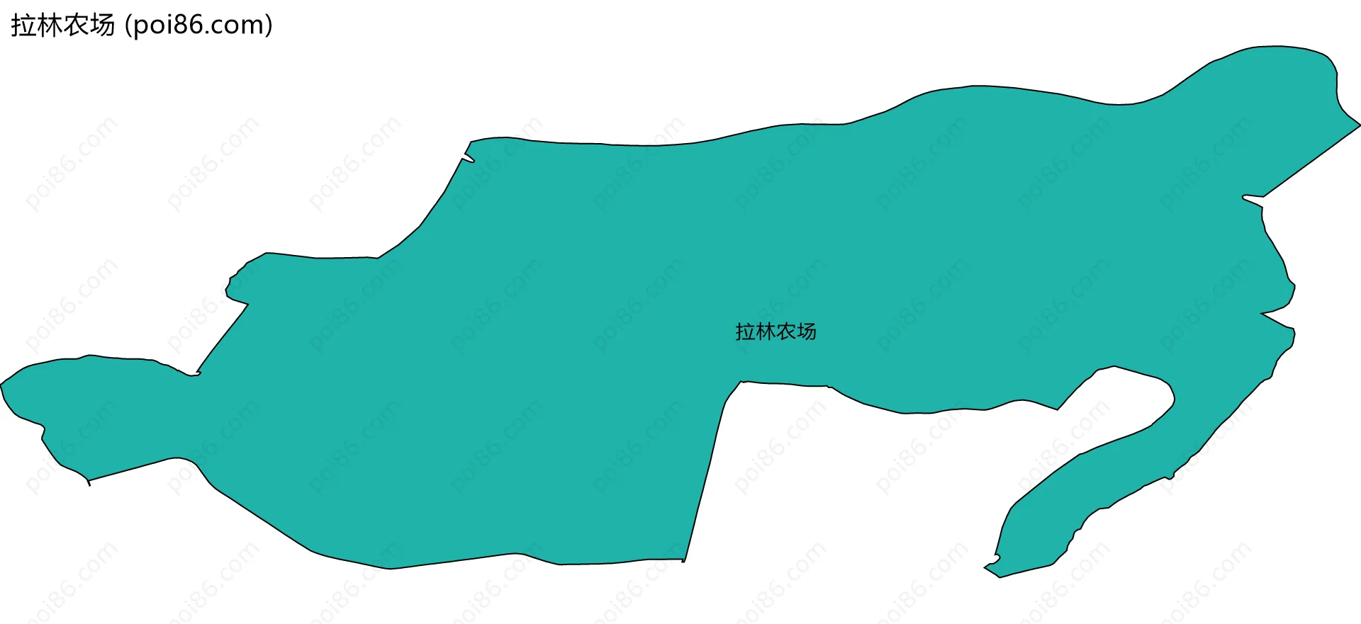 拉林农场边界地图