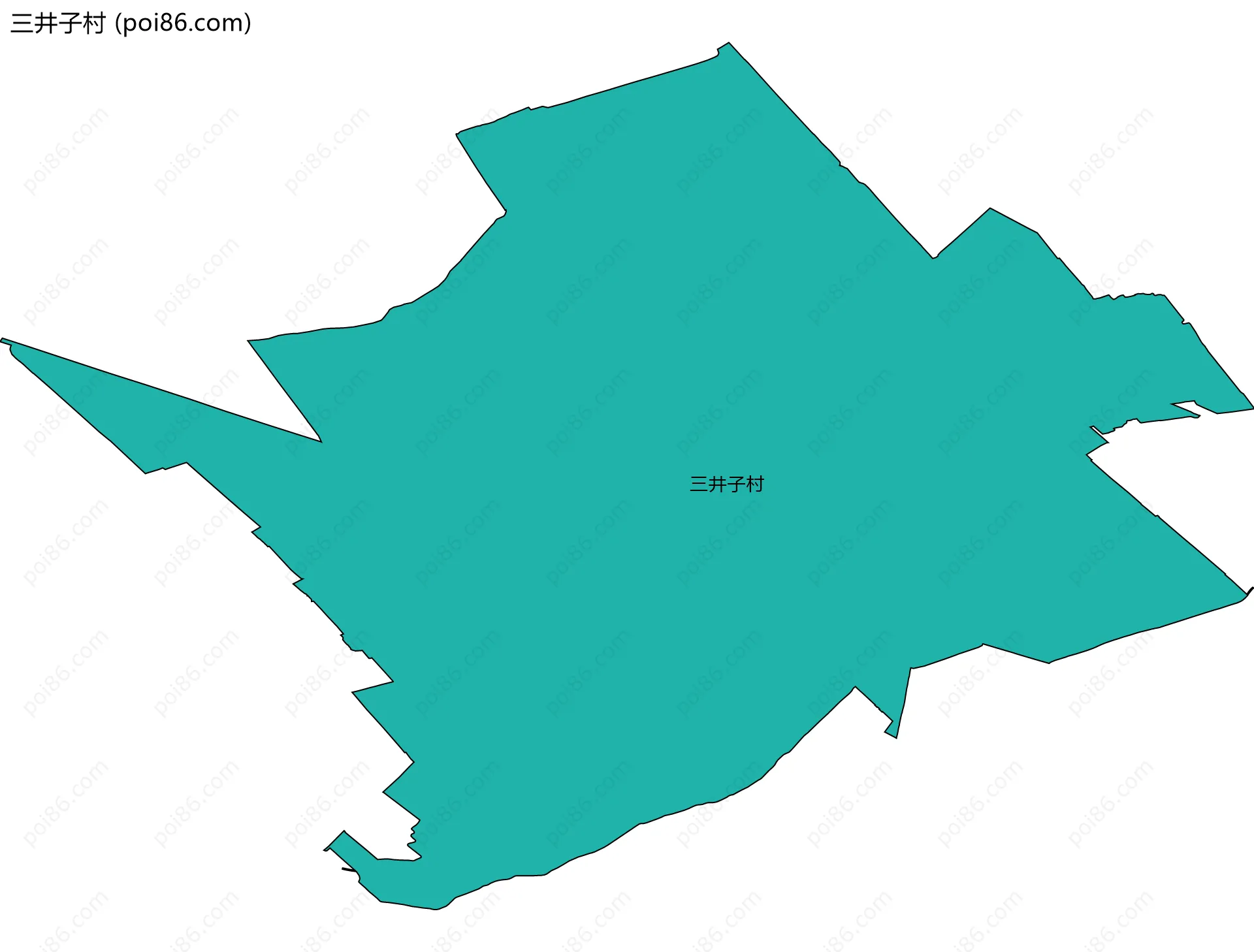 三井子村边界地图