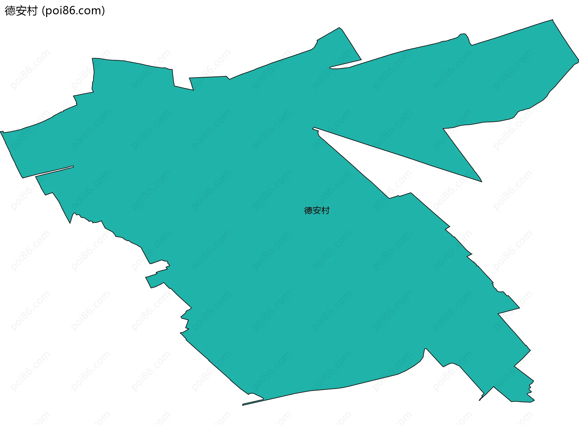 德安村边界地图