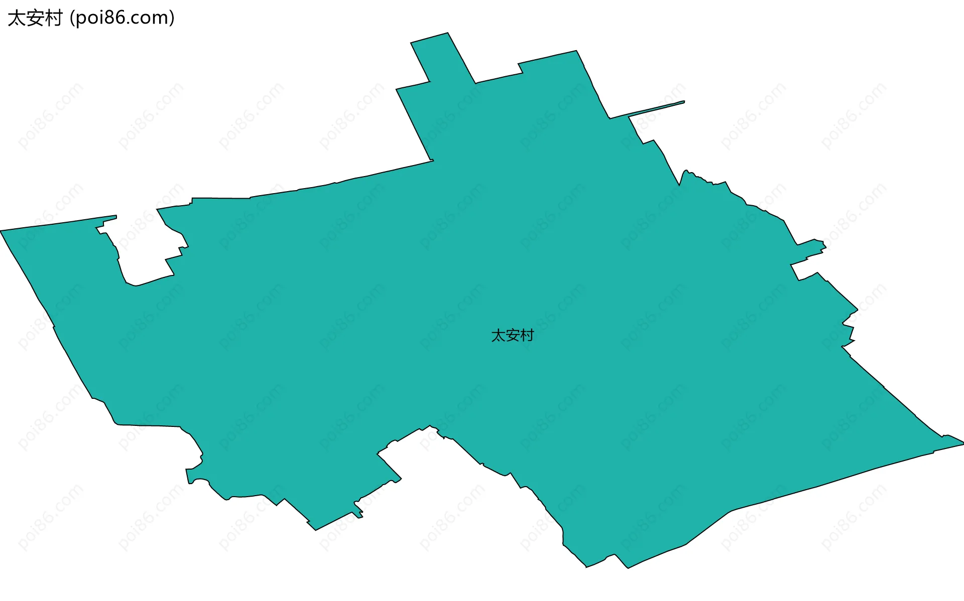 太安村边界地图