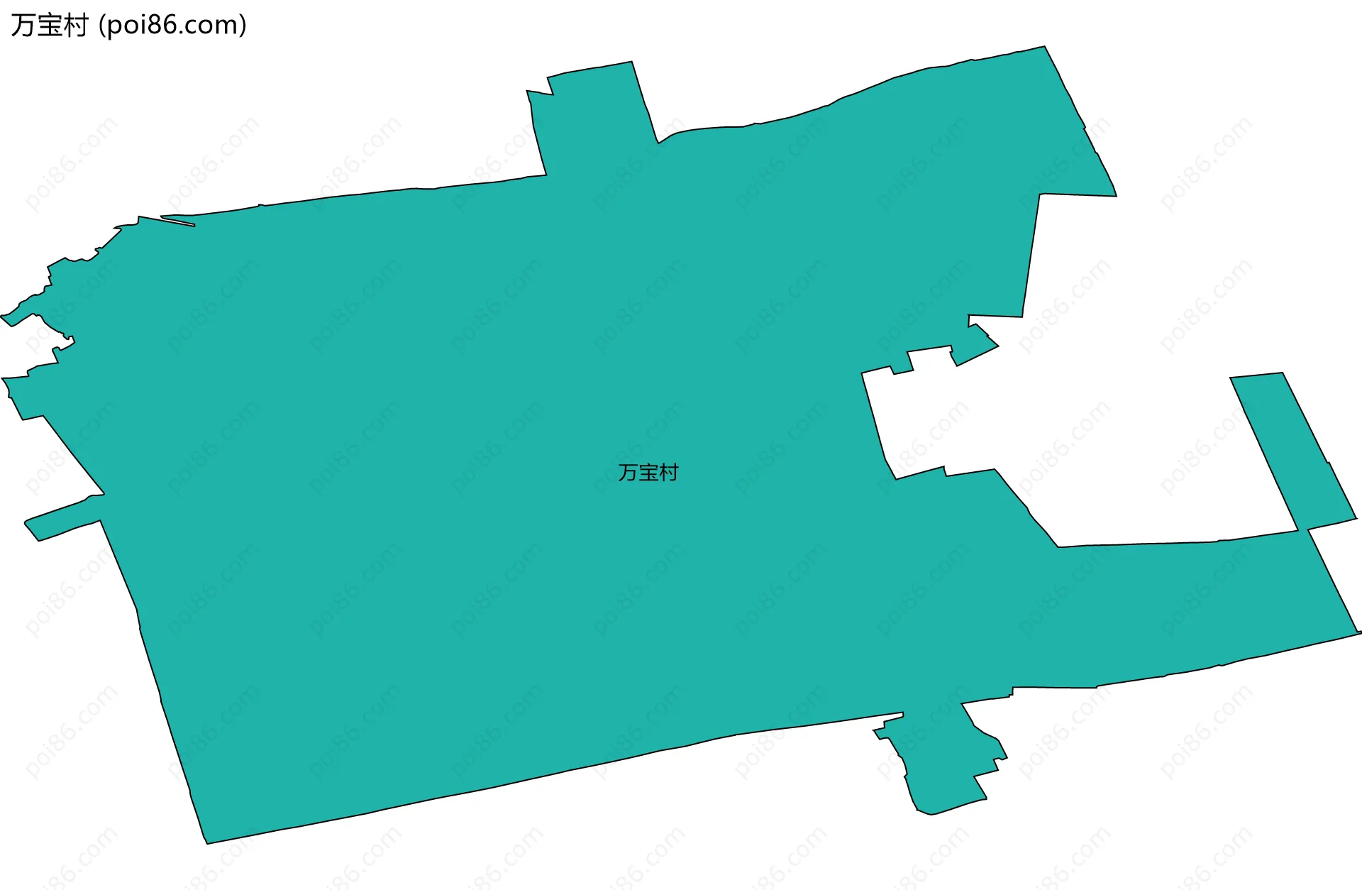 万宝村边界地图