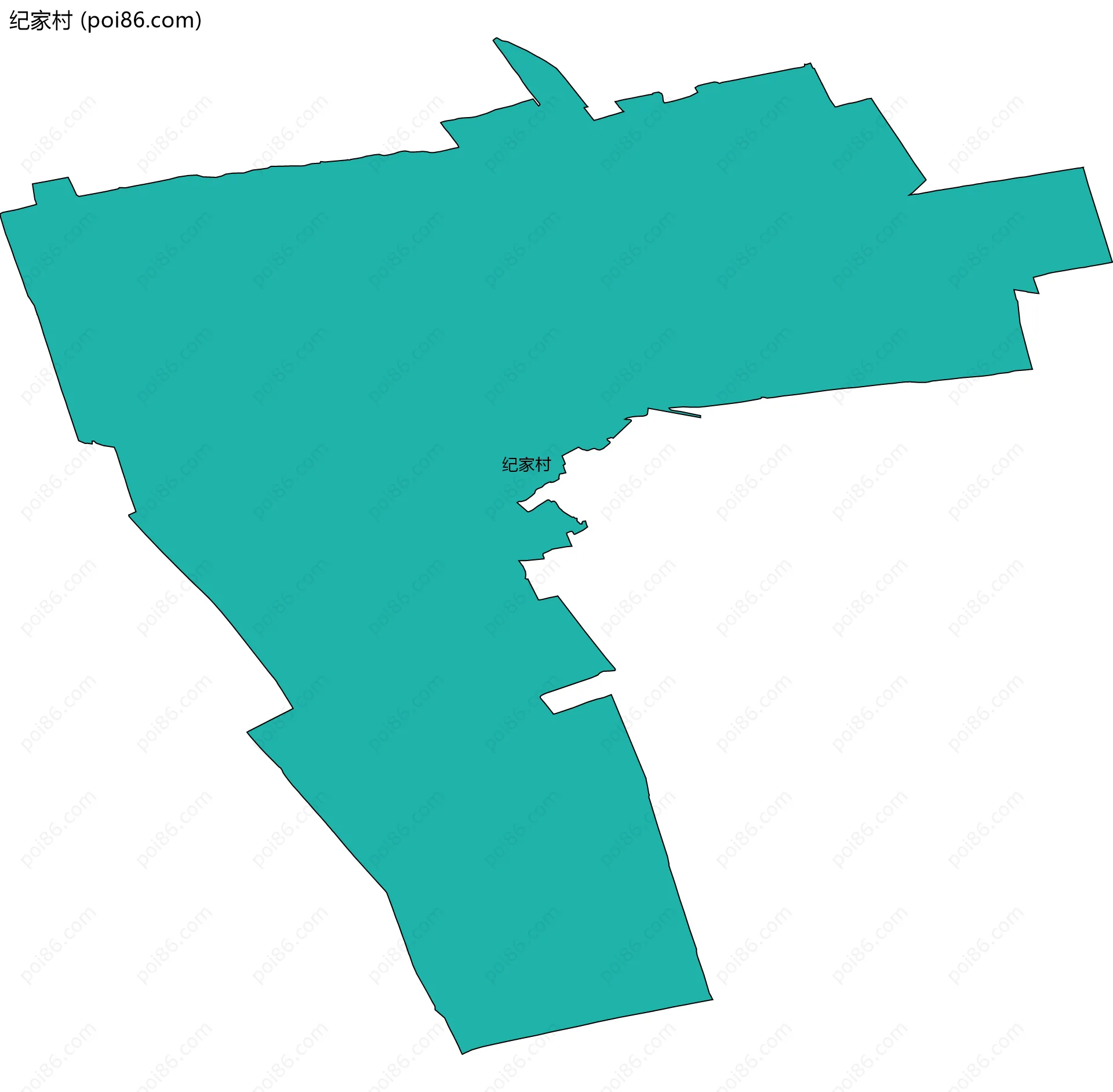 纪家村边界地图