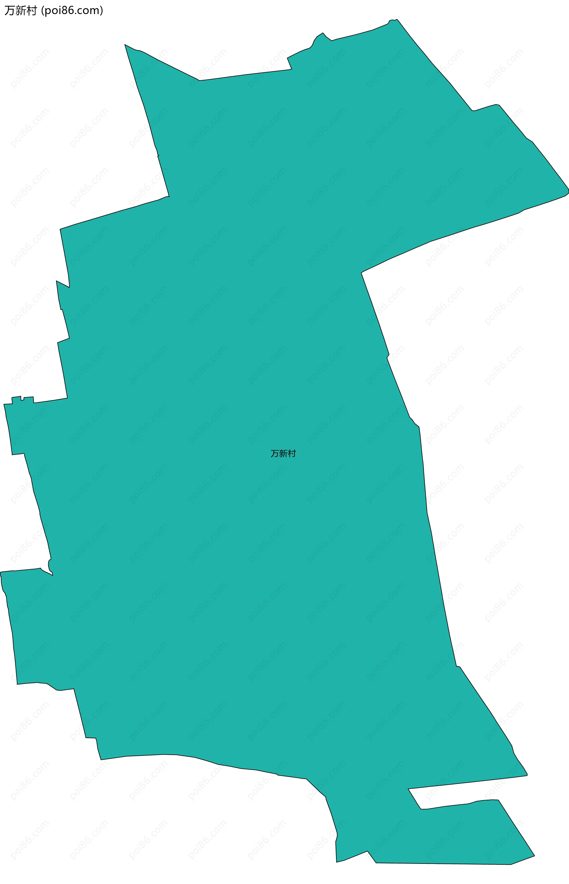 万新村边界地图