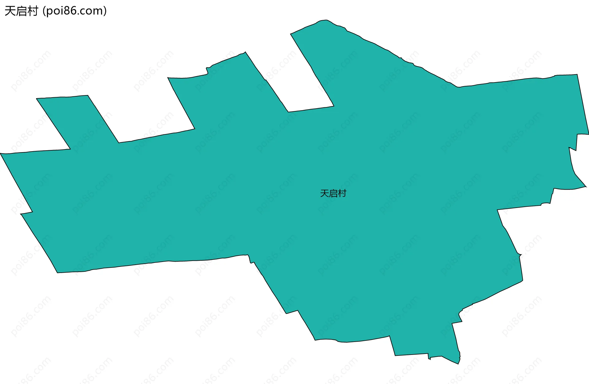 天启村边界地图