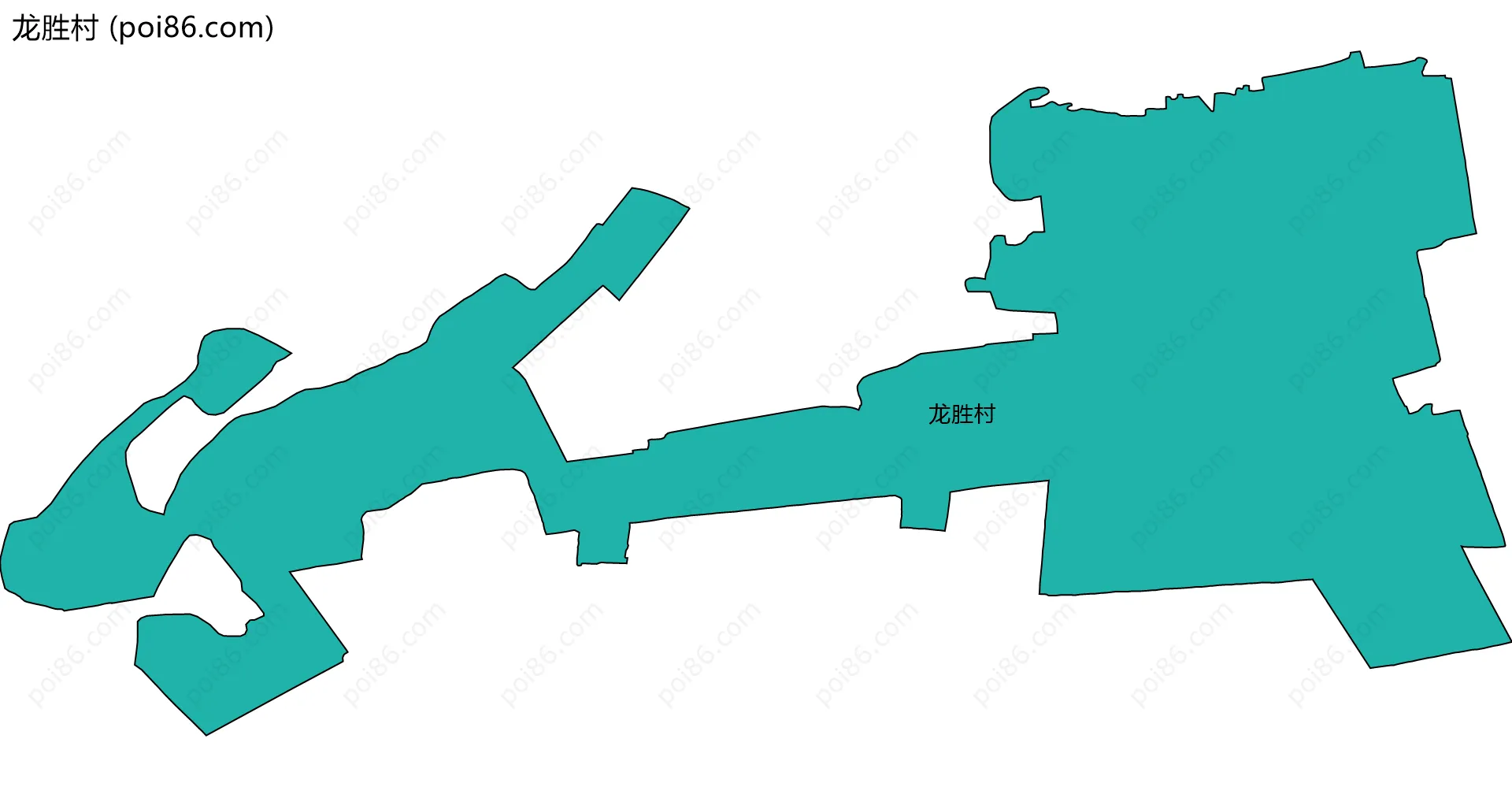 龙胜村边界地图