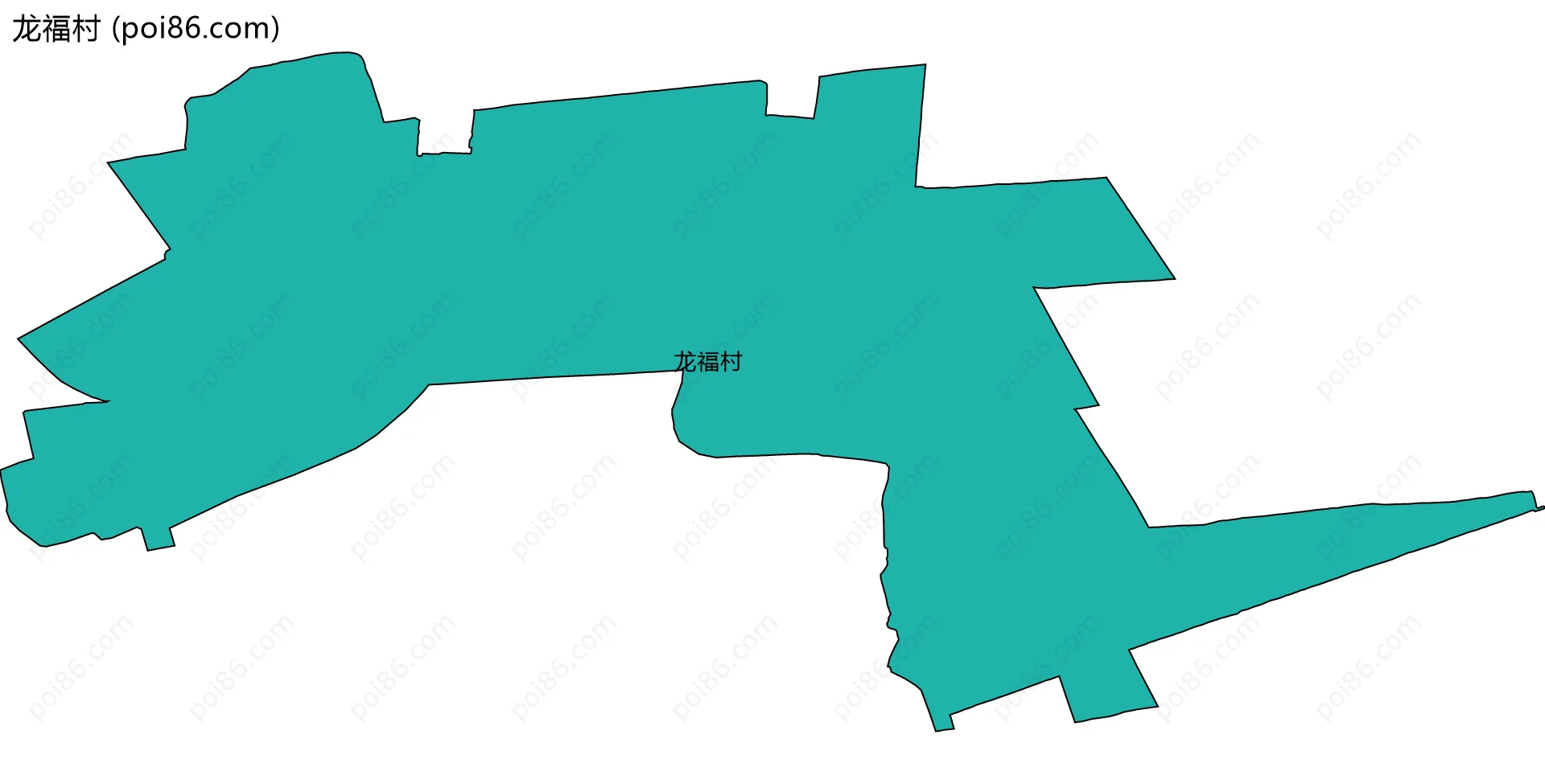 龙福村边界地图