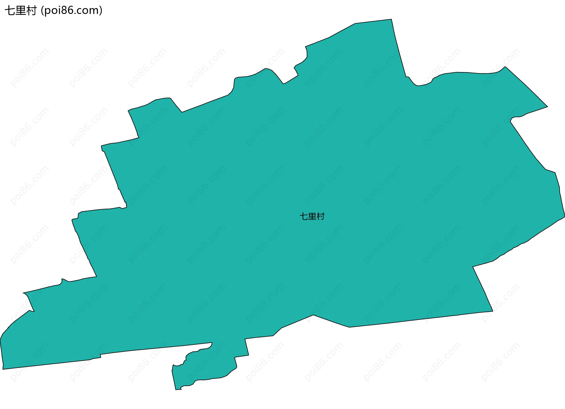 七里村边界地图