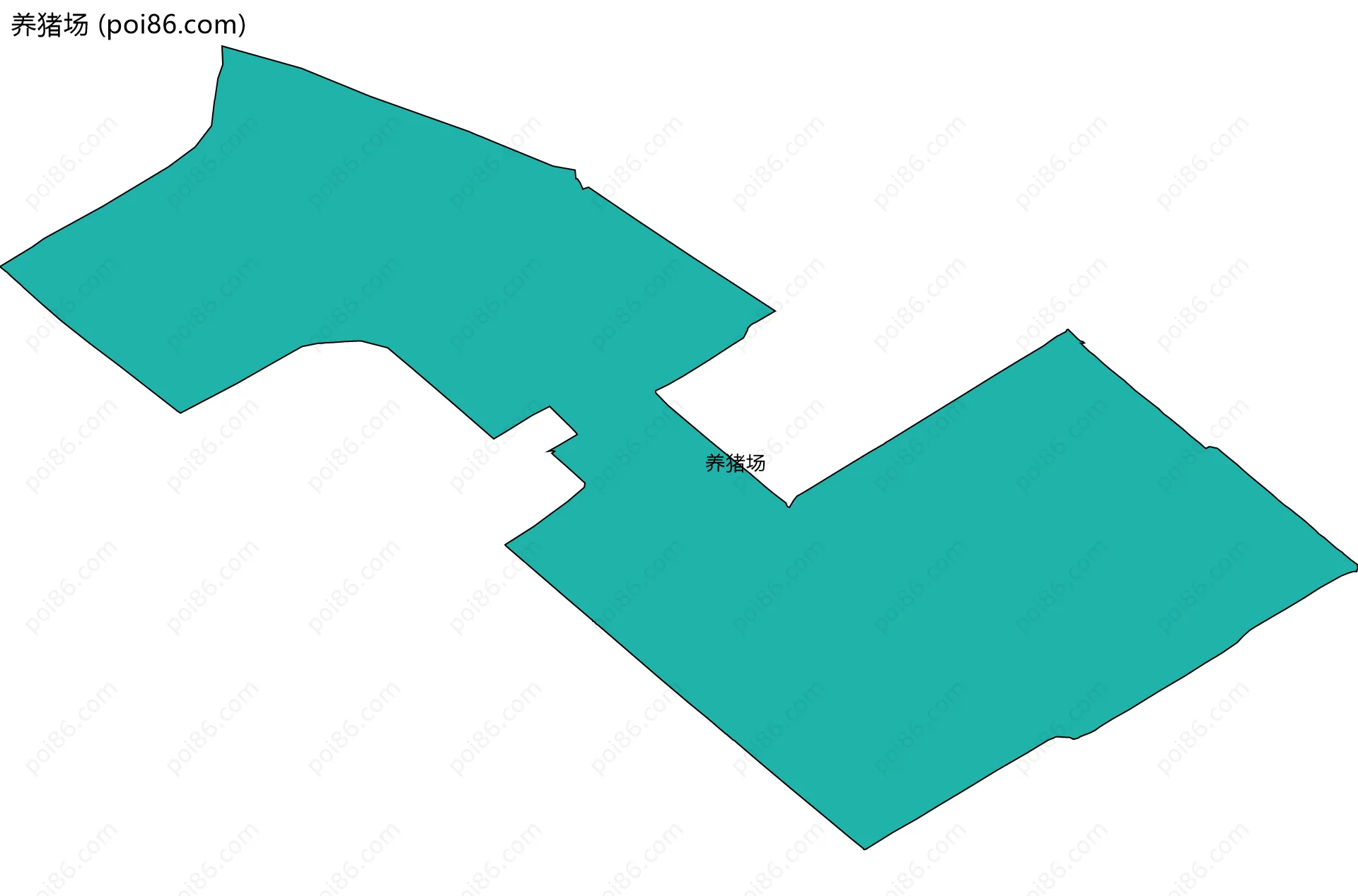 养猪场边界地图