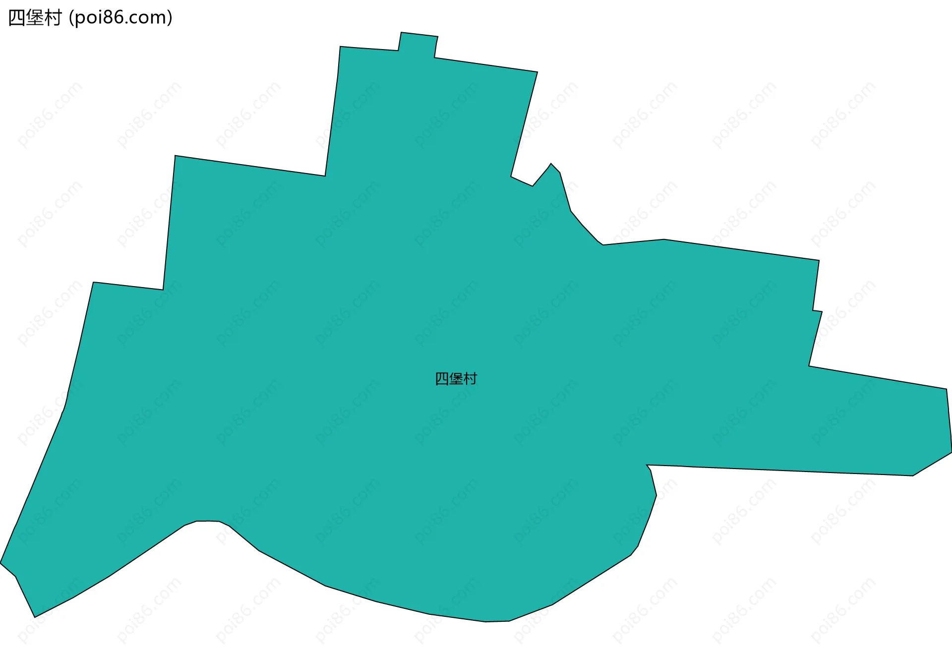 四堡村边界地图