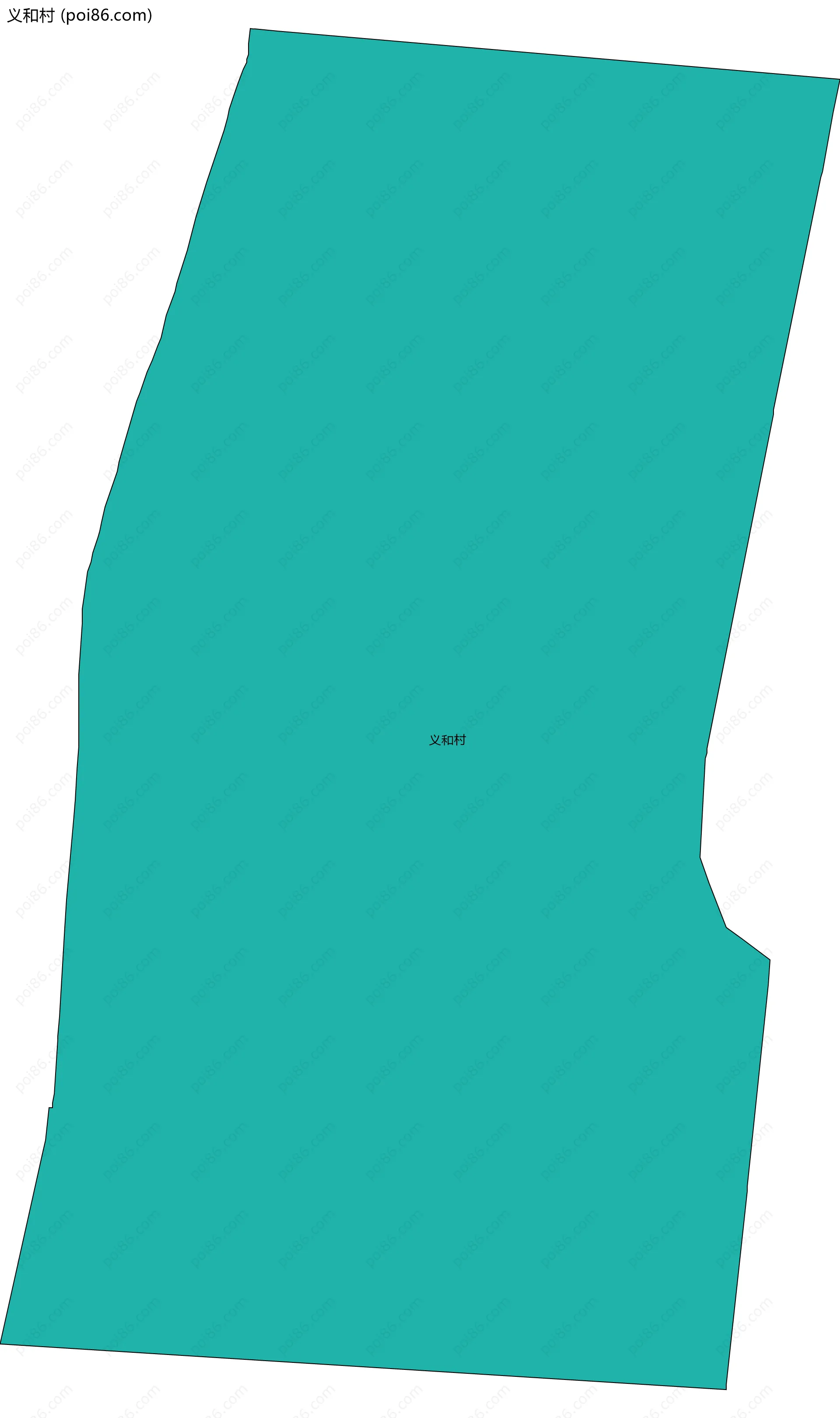 义和村边界地图