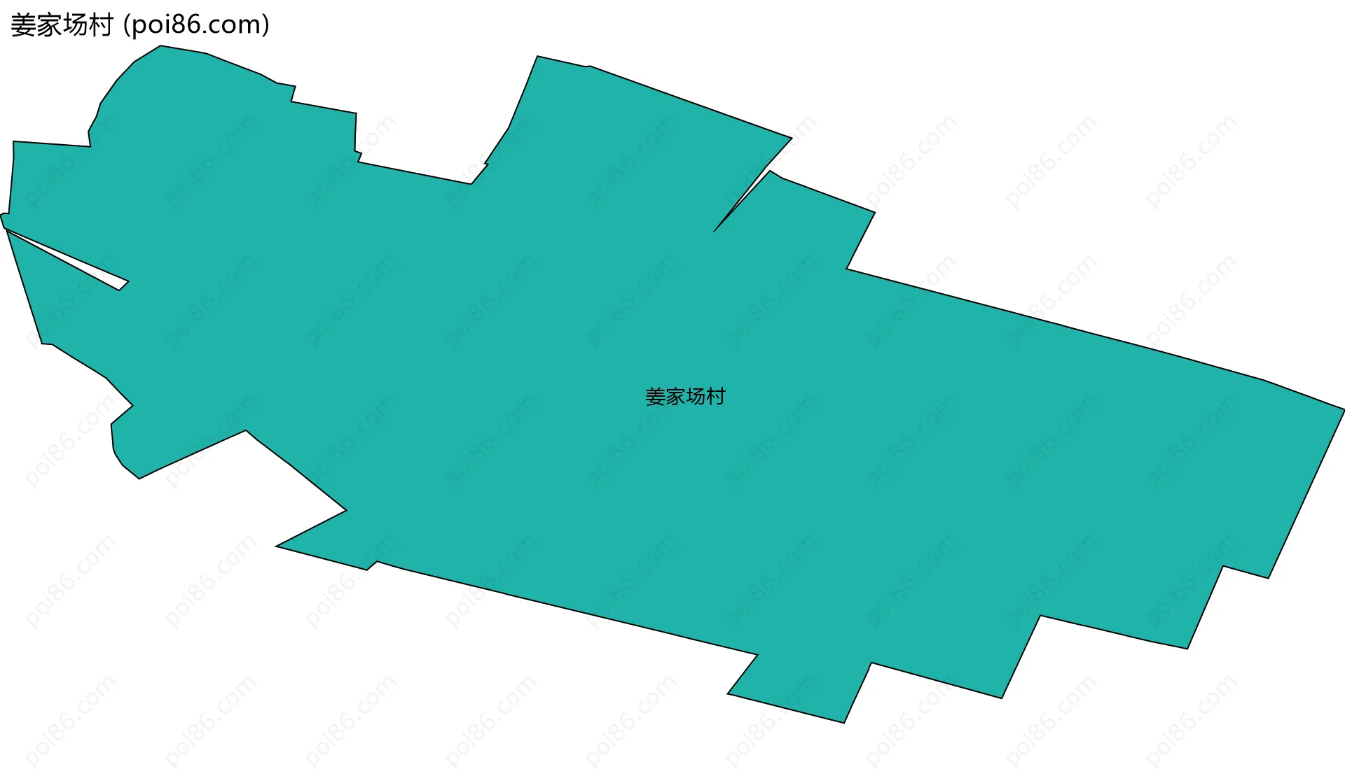 姜家场村边界地图