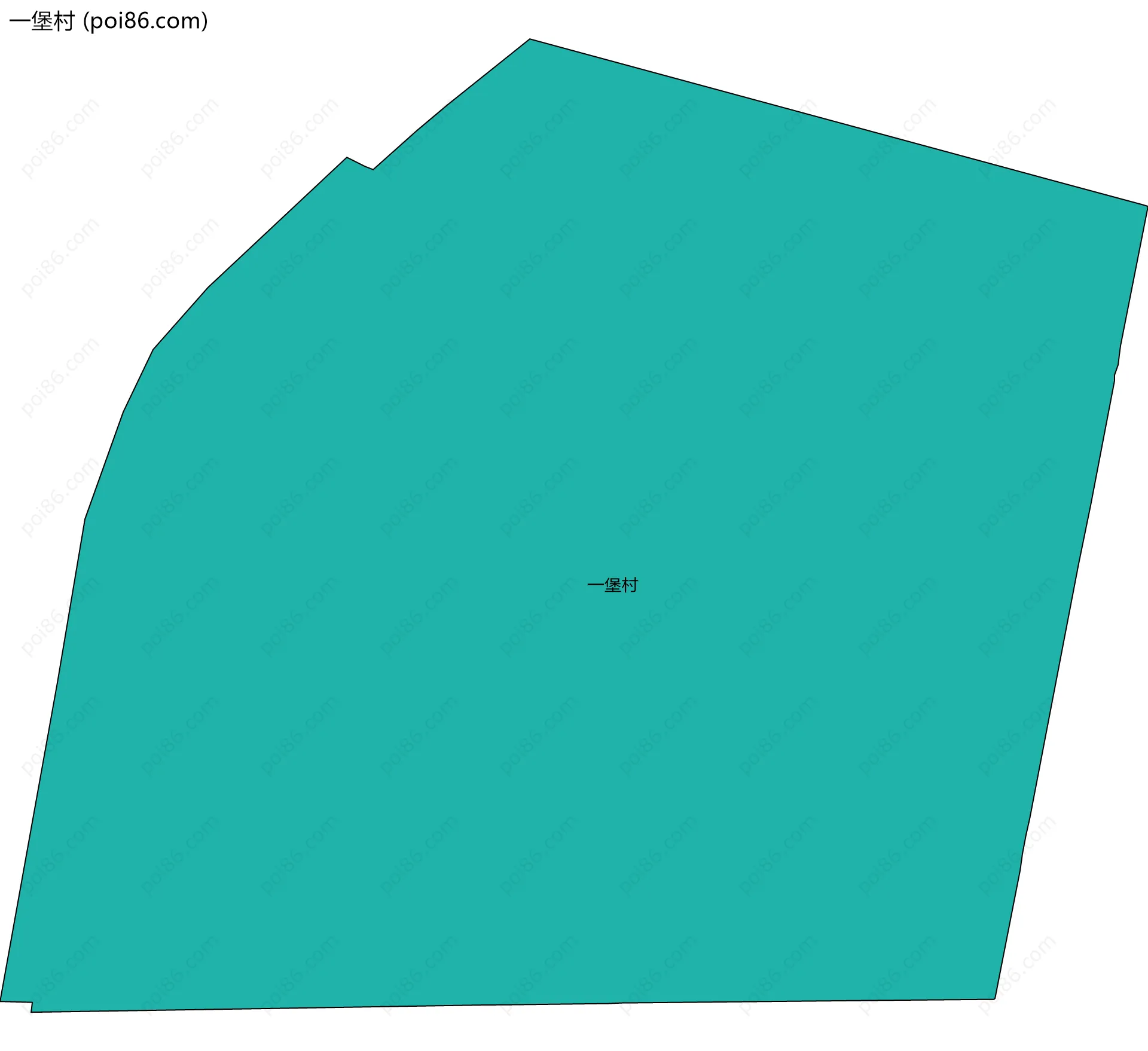 一堡村边界地图
