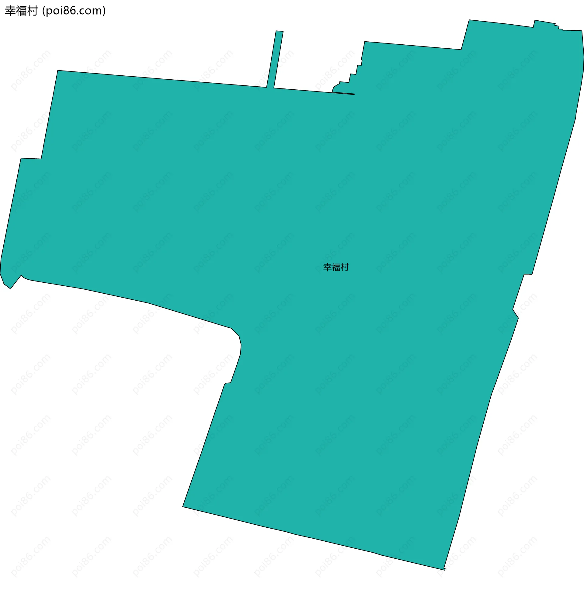 幸福村边界地图
