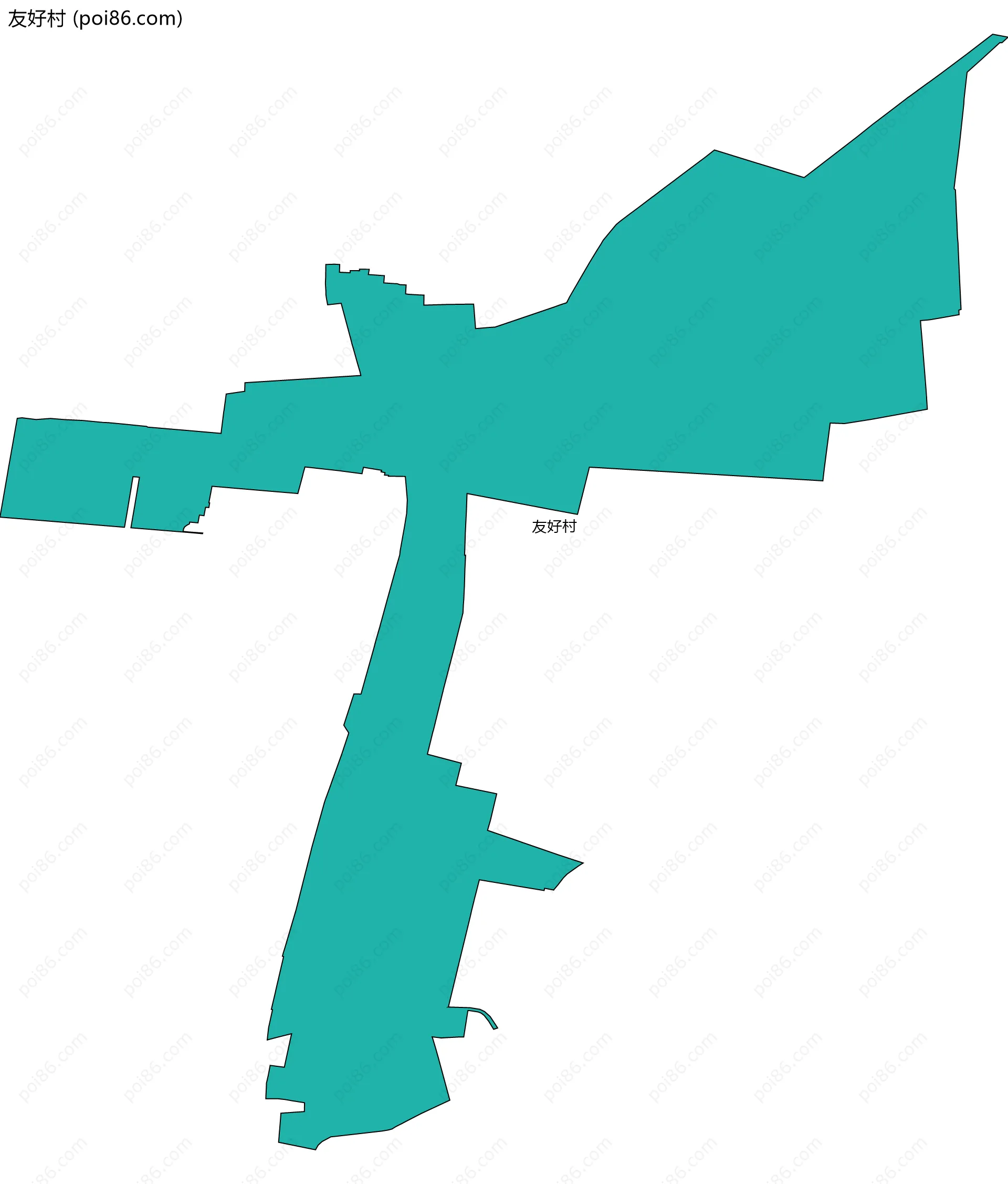 友好村边界地图