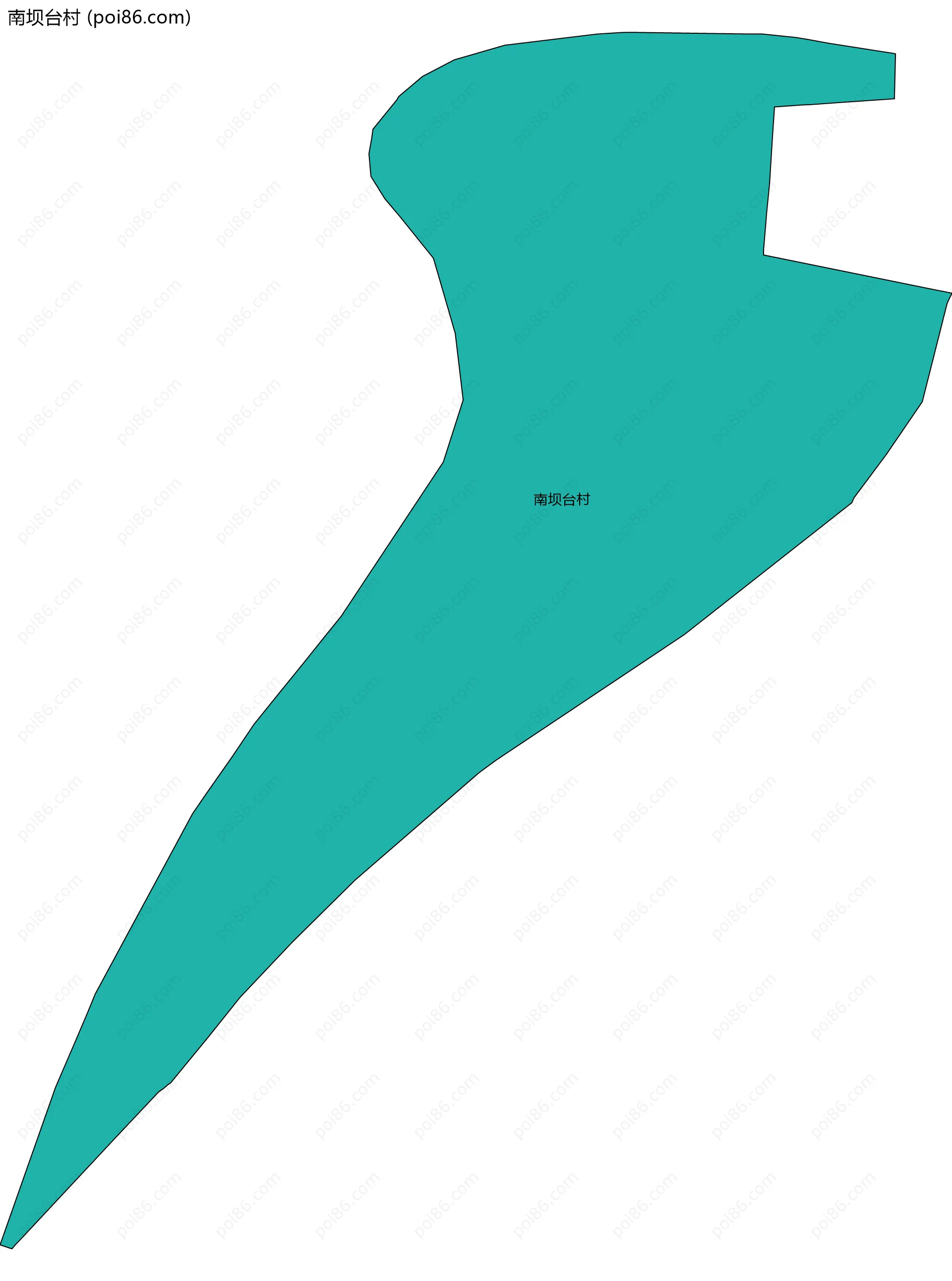 南坝台村边界地图