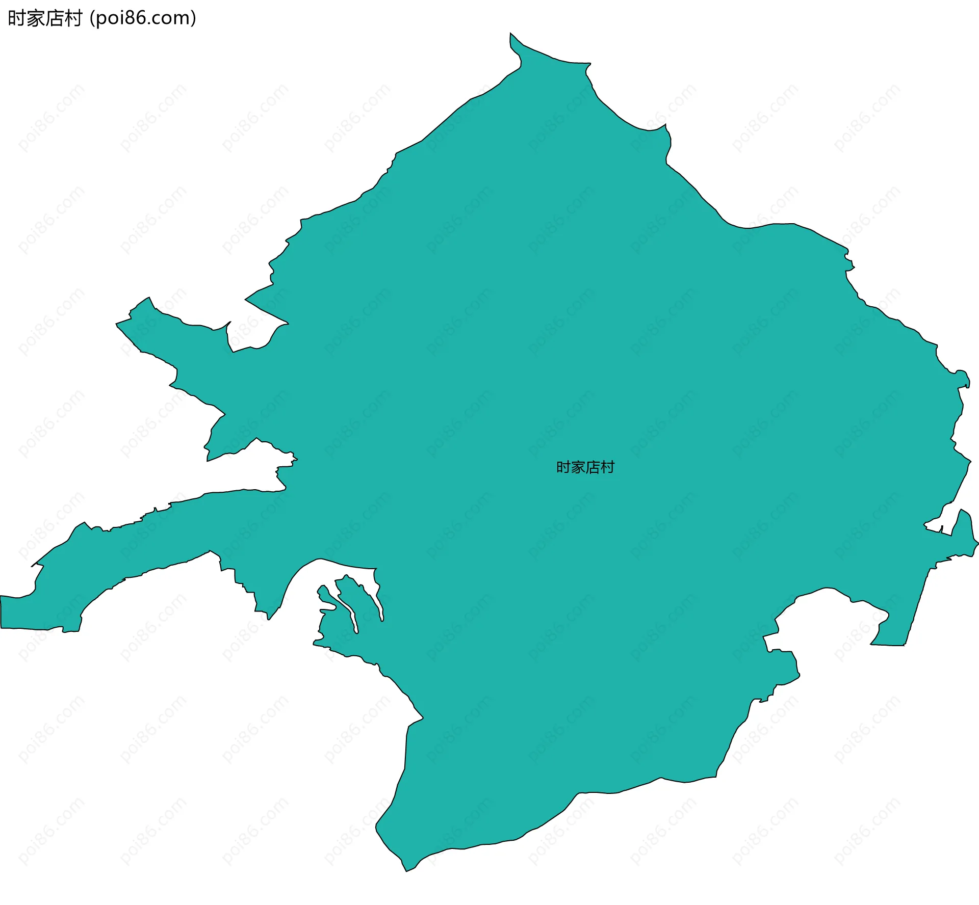 时家店村边界地图