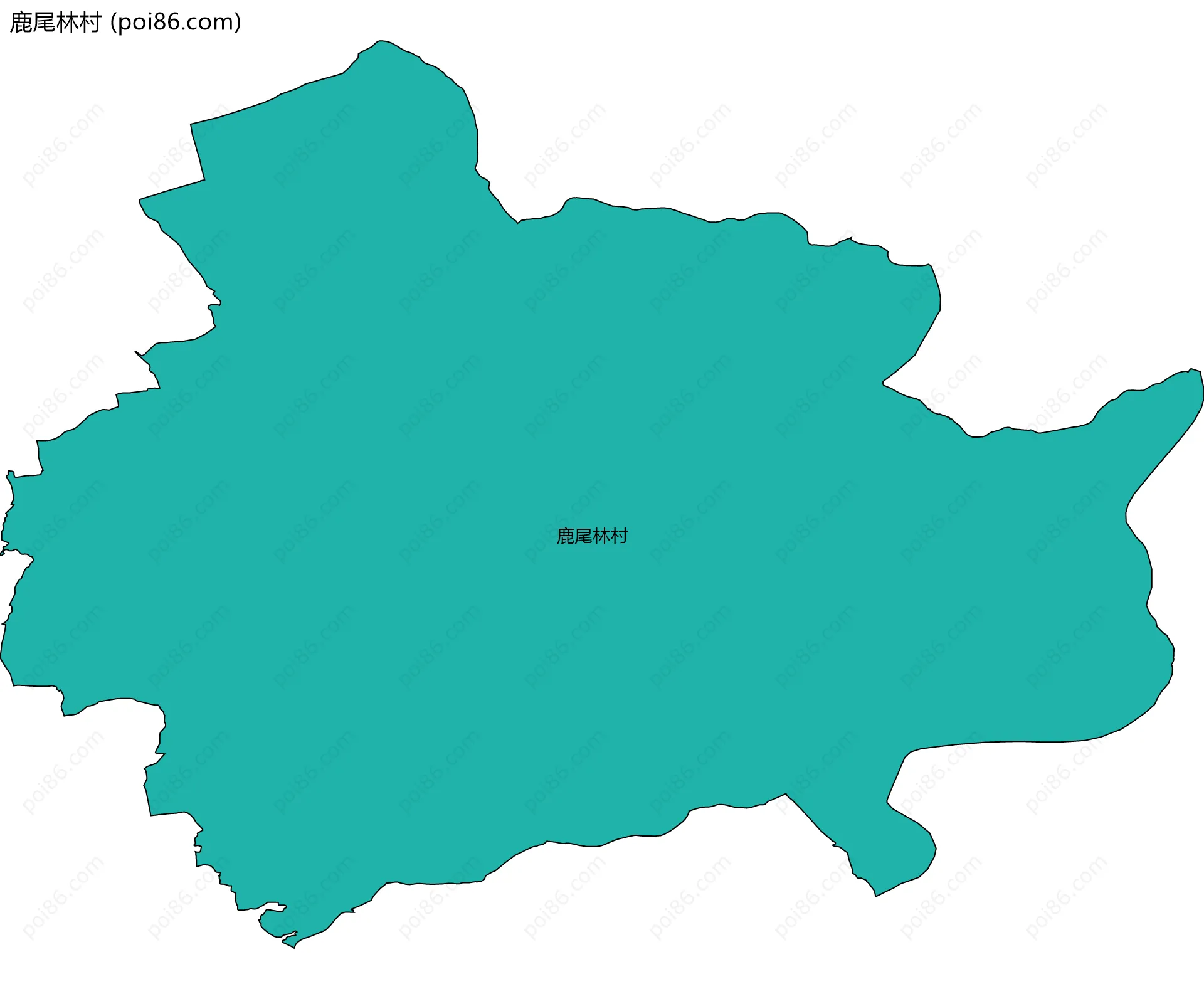 鹿尾林村边界地图