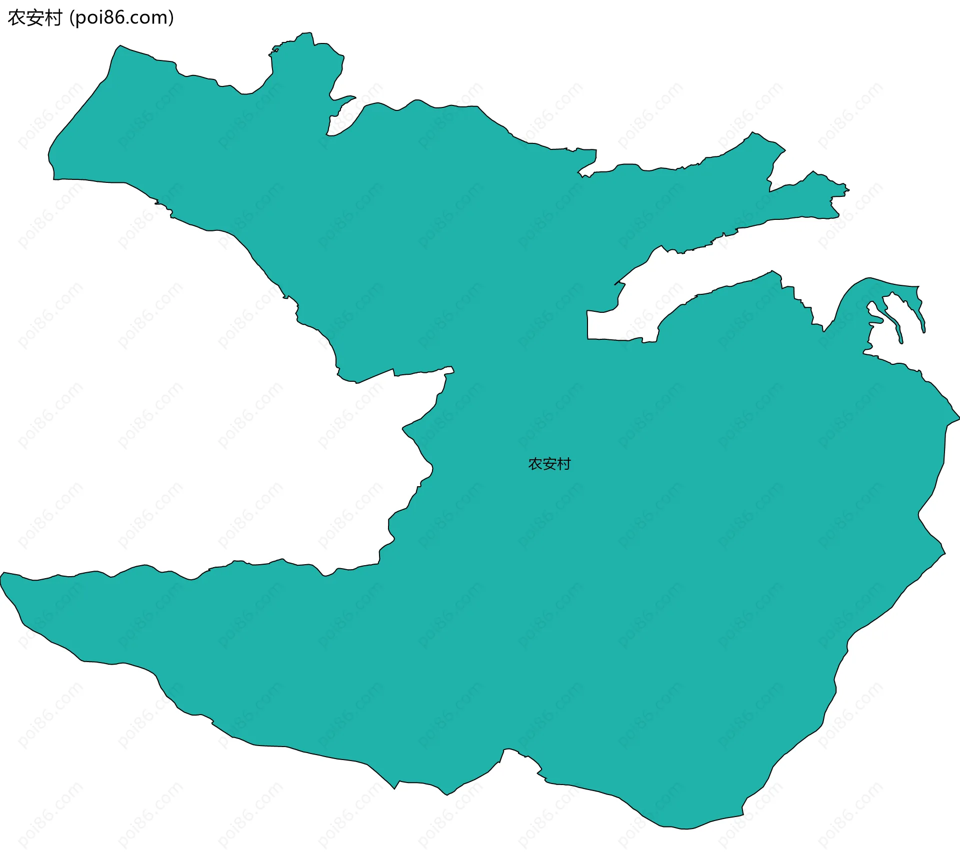 农安村边界地图