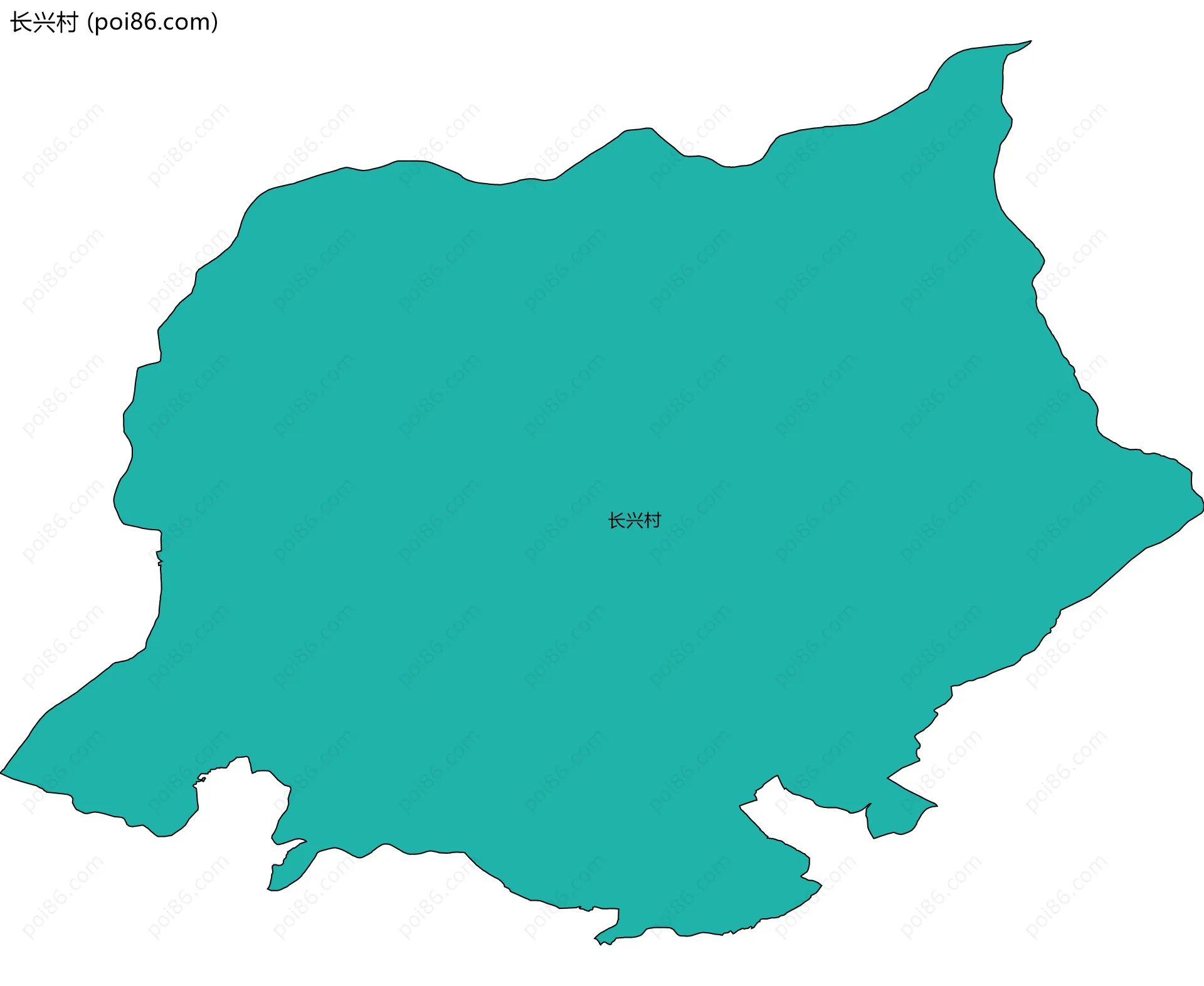 长兴村边界地图