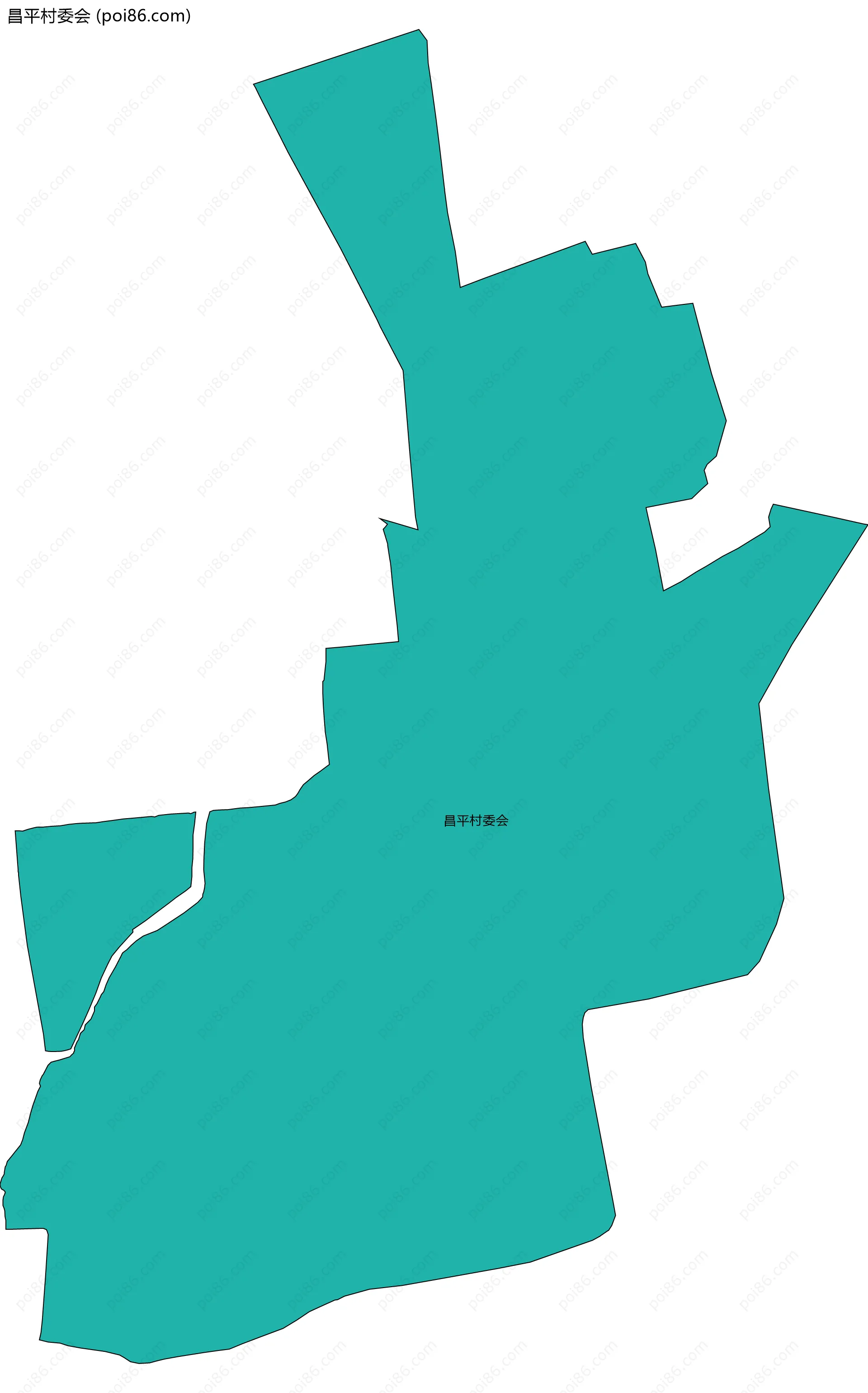 昌平村委会边界地图