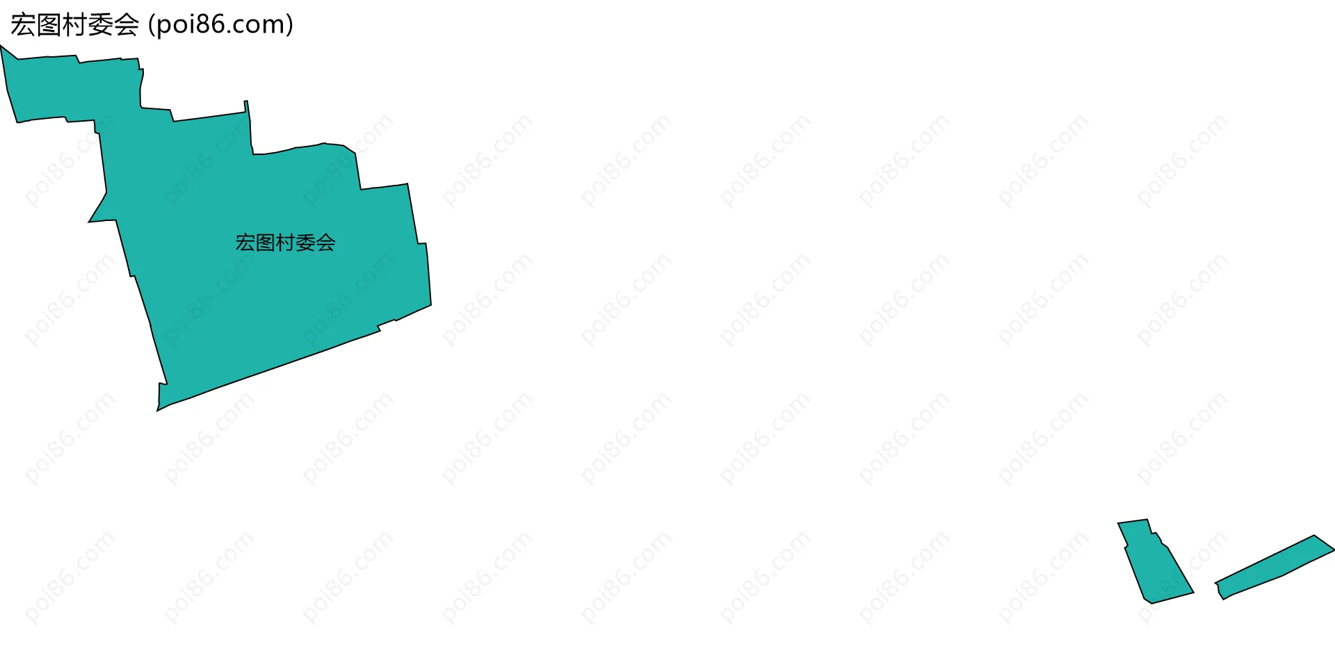 宏图村委会边界地图