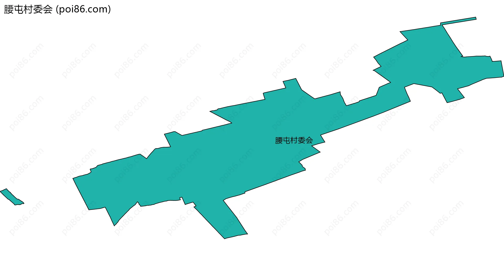 腰屯村委会边界地图