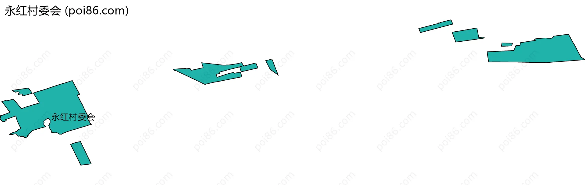 永红村委会边界地图