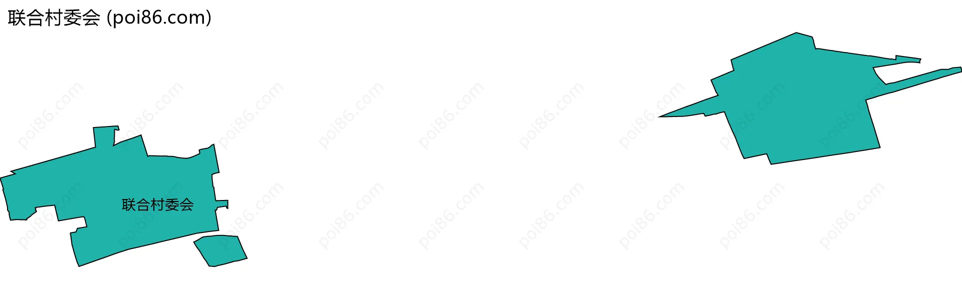 联合村委会边界地图
