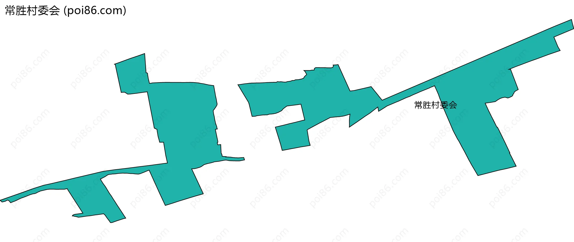 常胜村委会边界地图