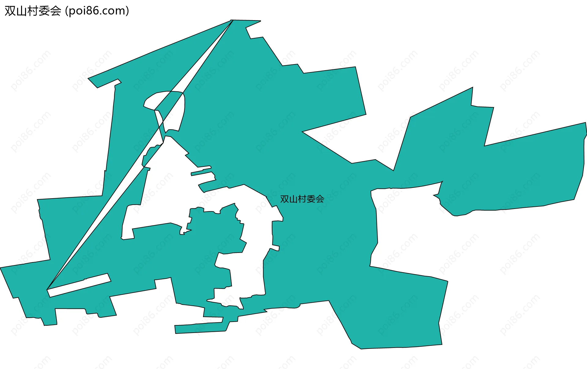 双山村委会边界地图