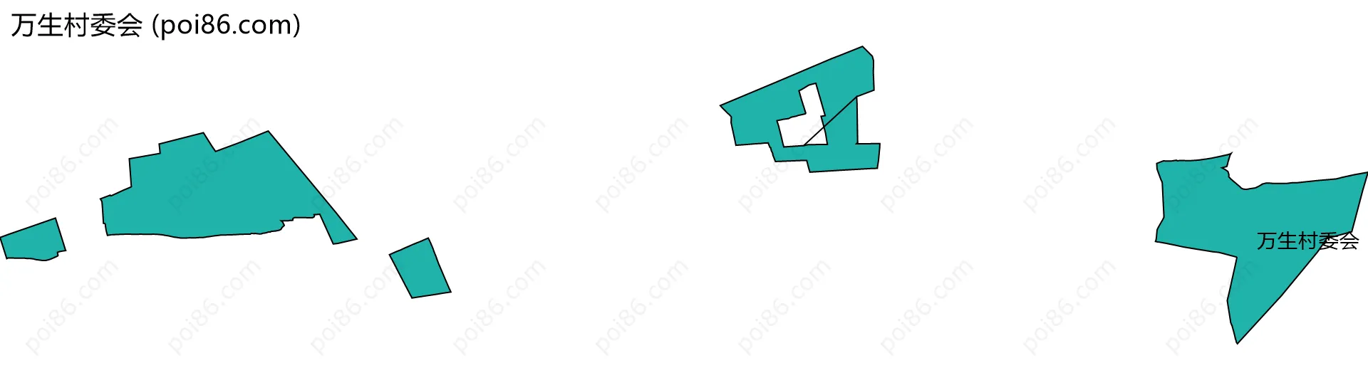 万生村委会边界地图