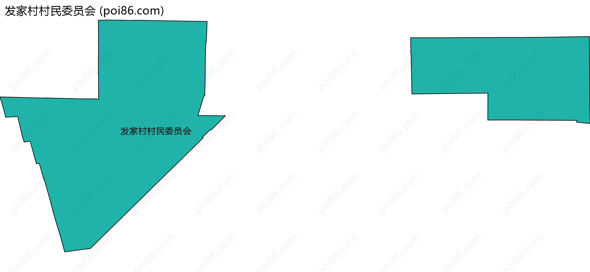 发家村村民委员会边界地图