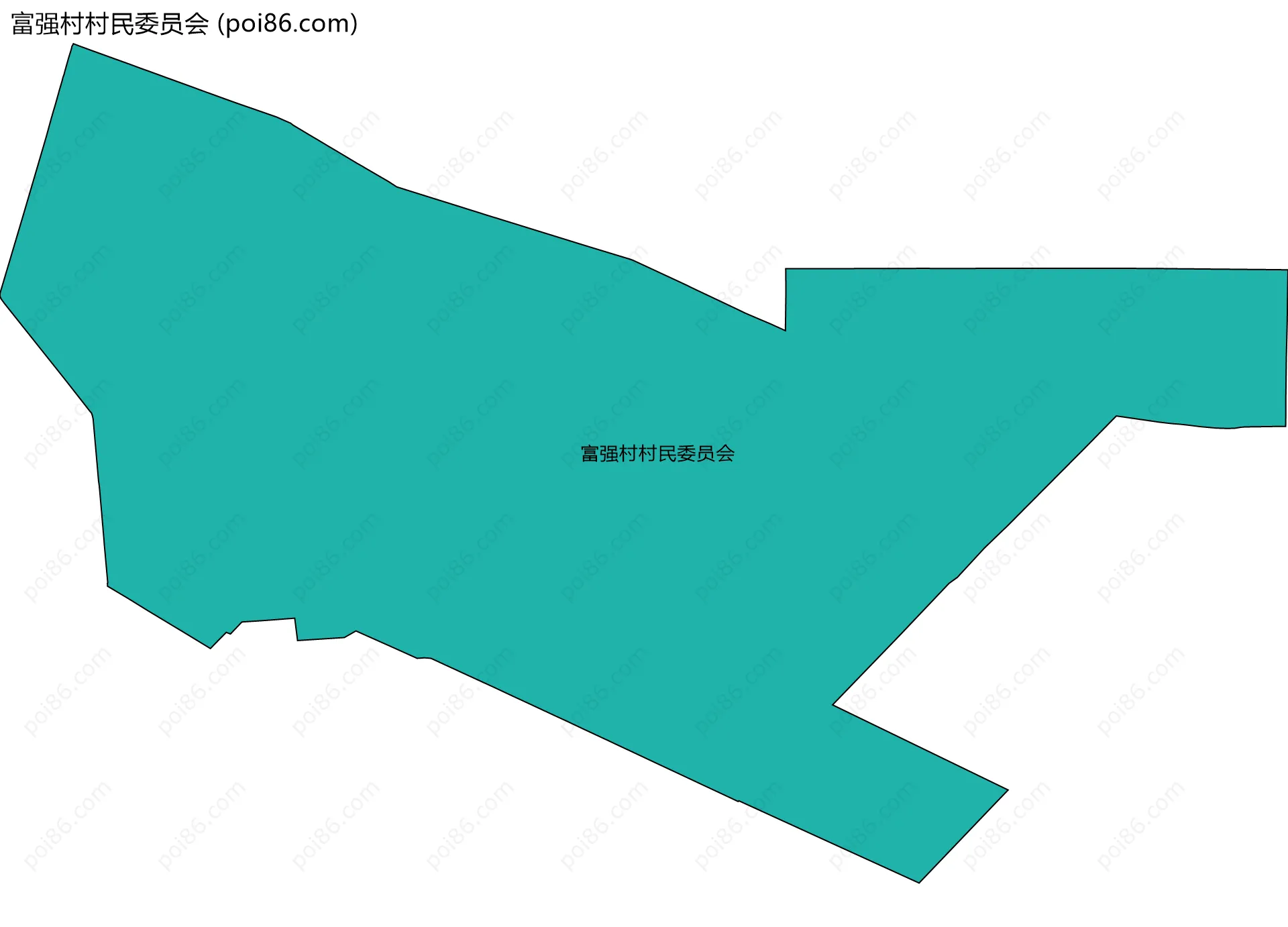富强村村民委员会边界地图