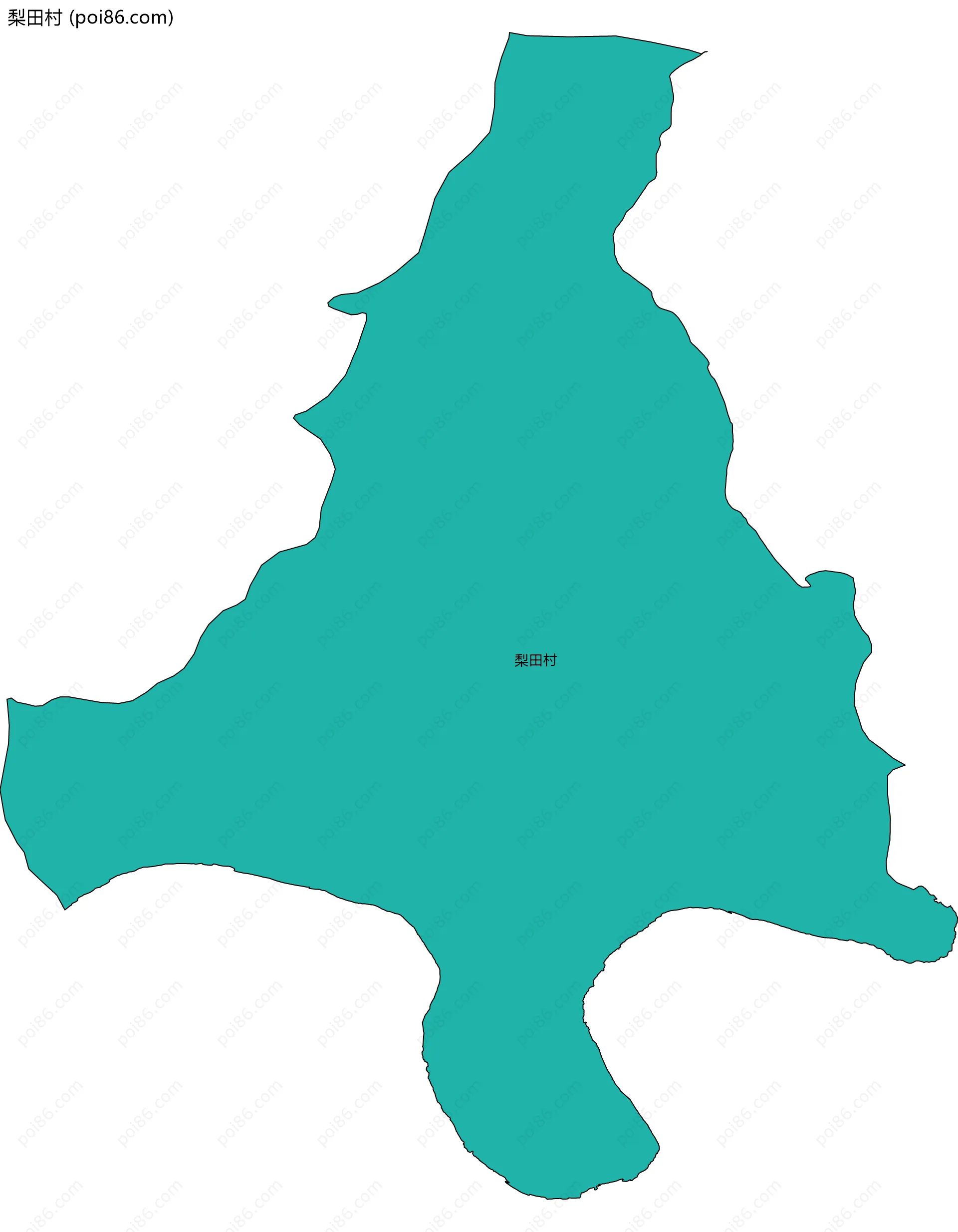 梨田村边界地图