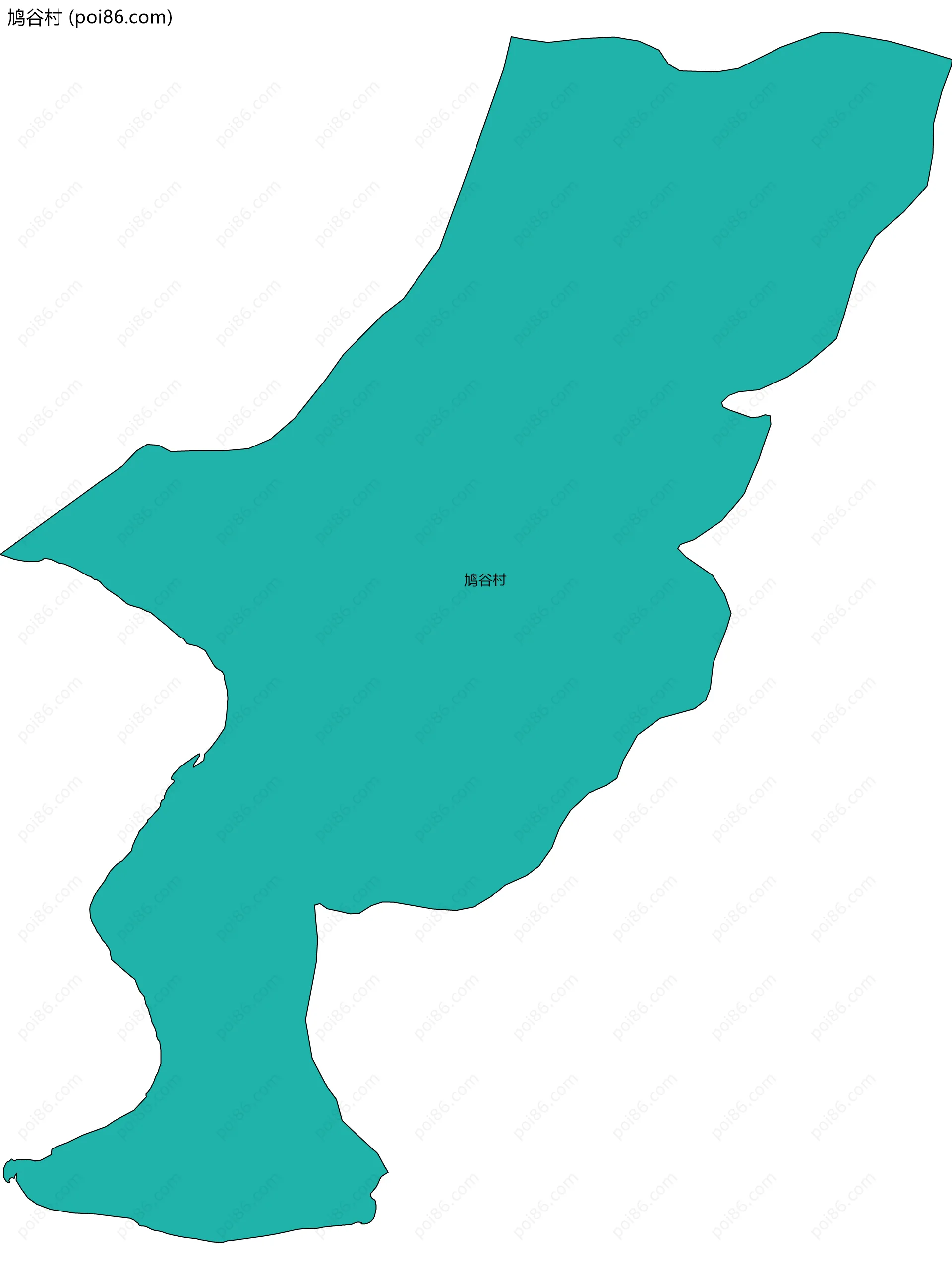 鸠谷村边界地图