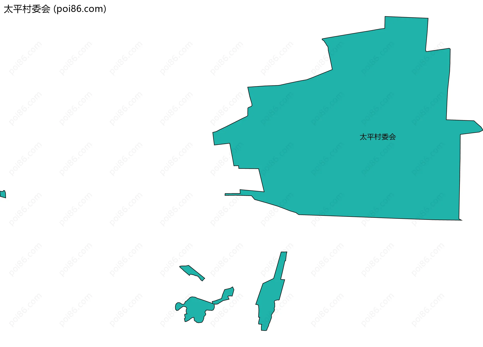 太平村委会边界地图
