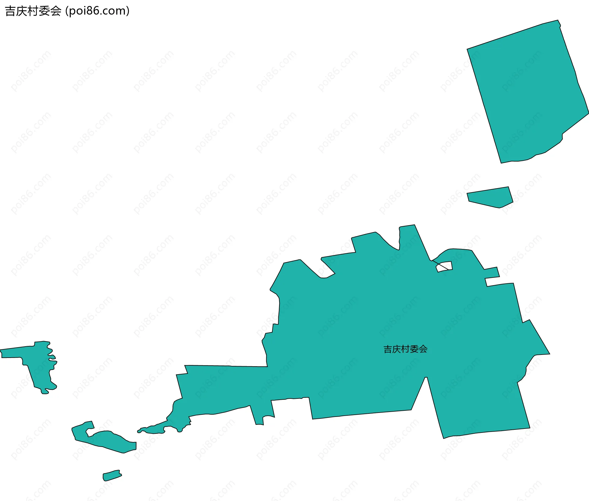 吉庆村委会边界地图
