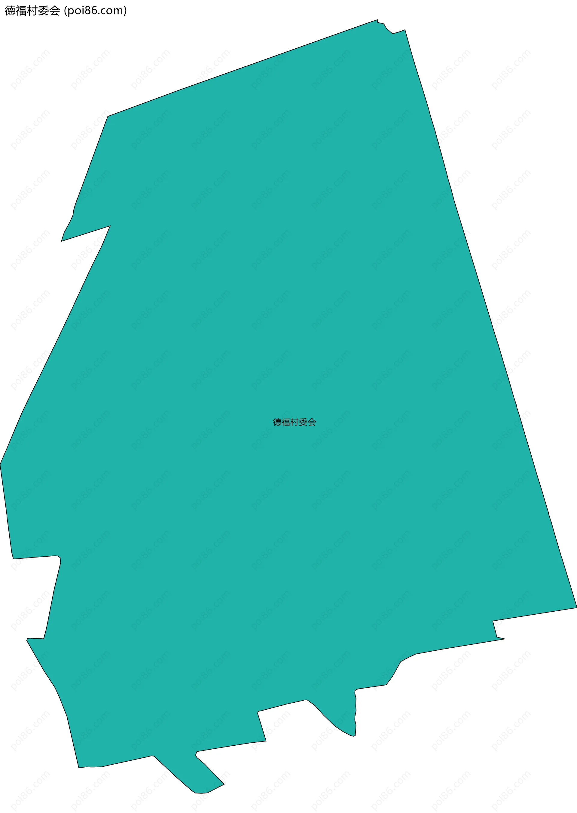 德福村委会边界地图