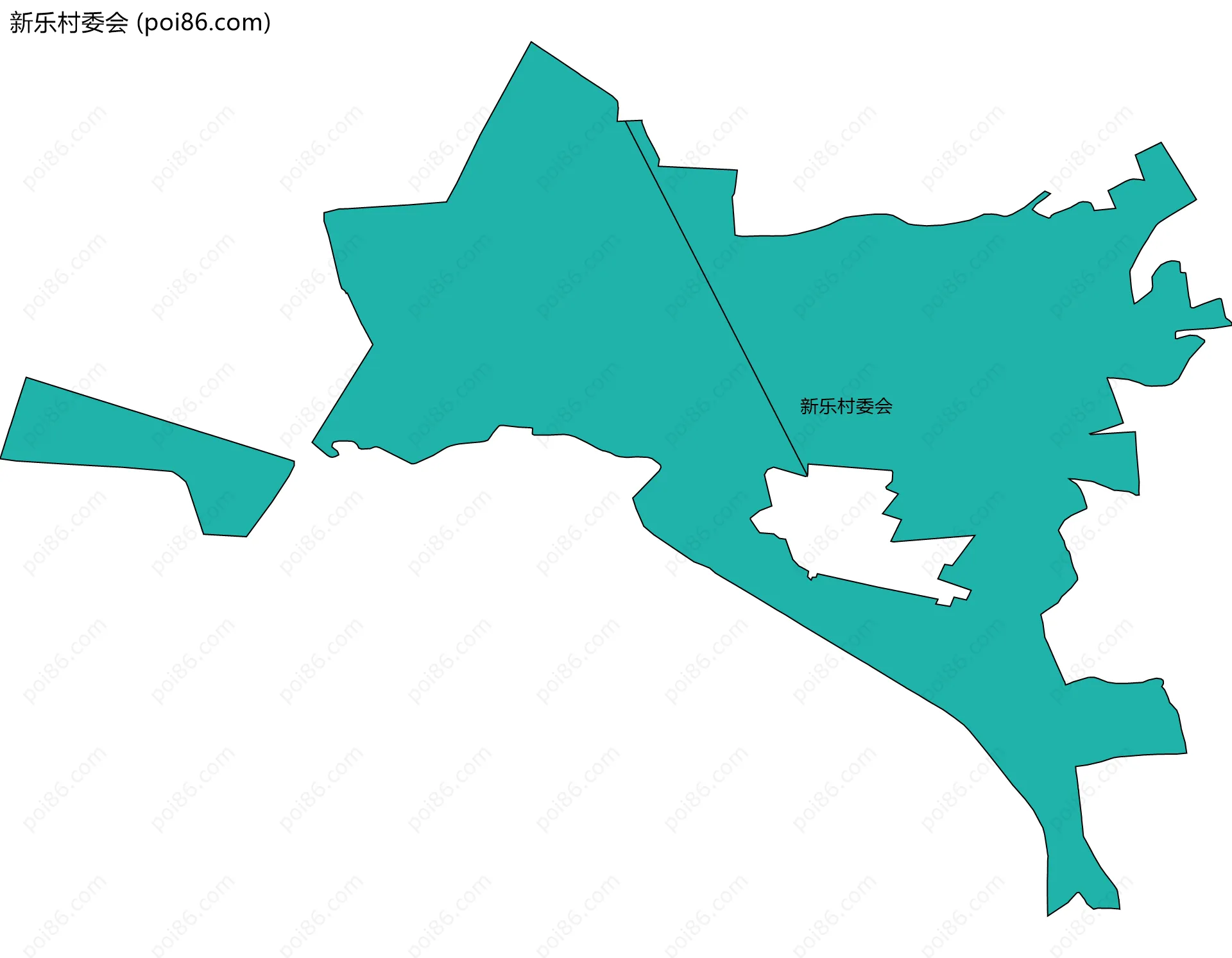 新乐村委会边界地图